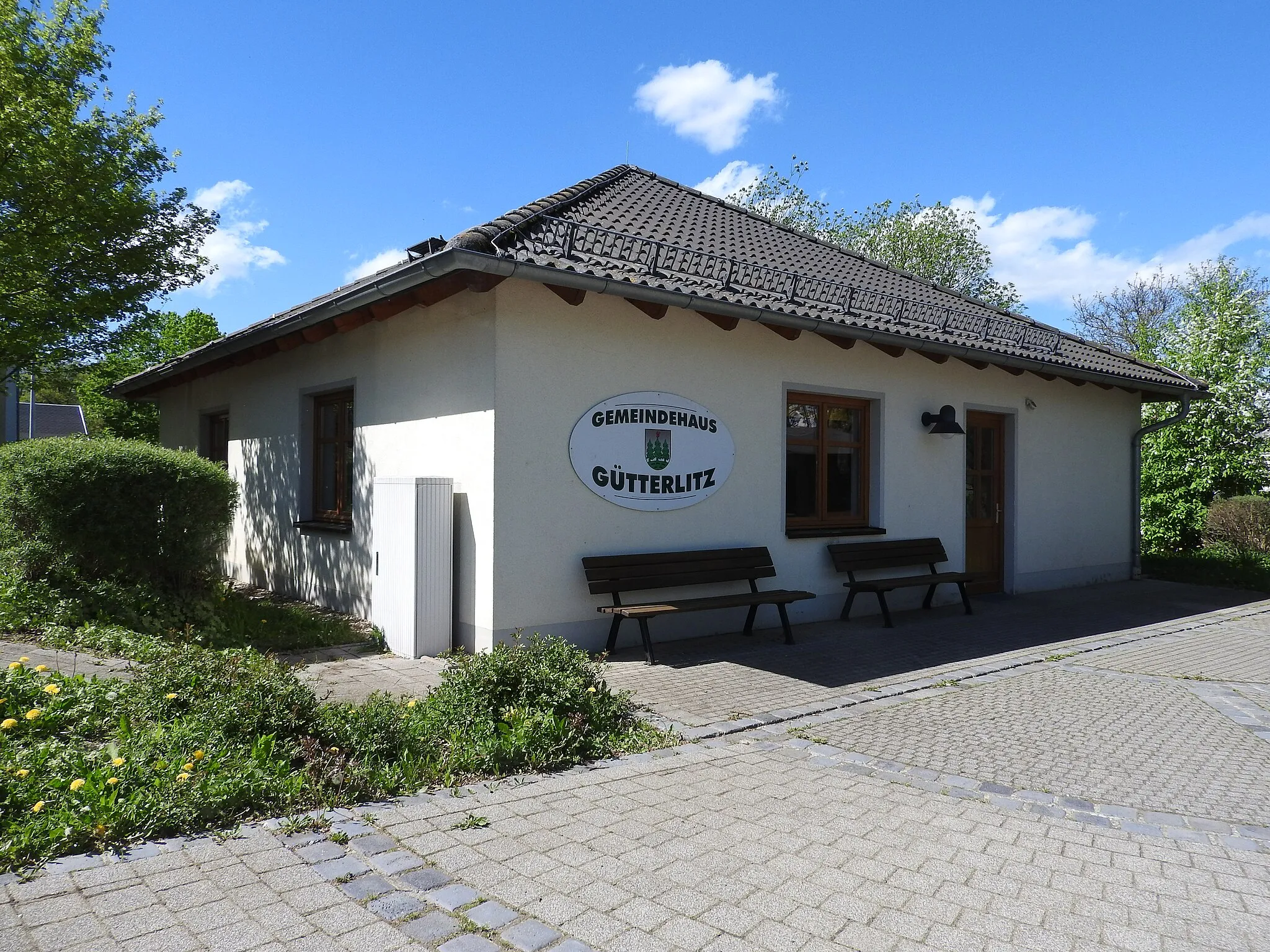 Photo showing: Gemeindehaus in Gütterlitz, Thüringen