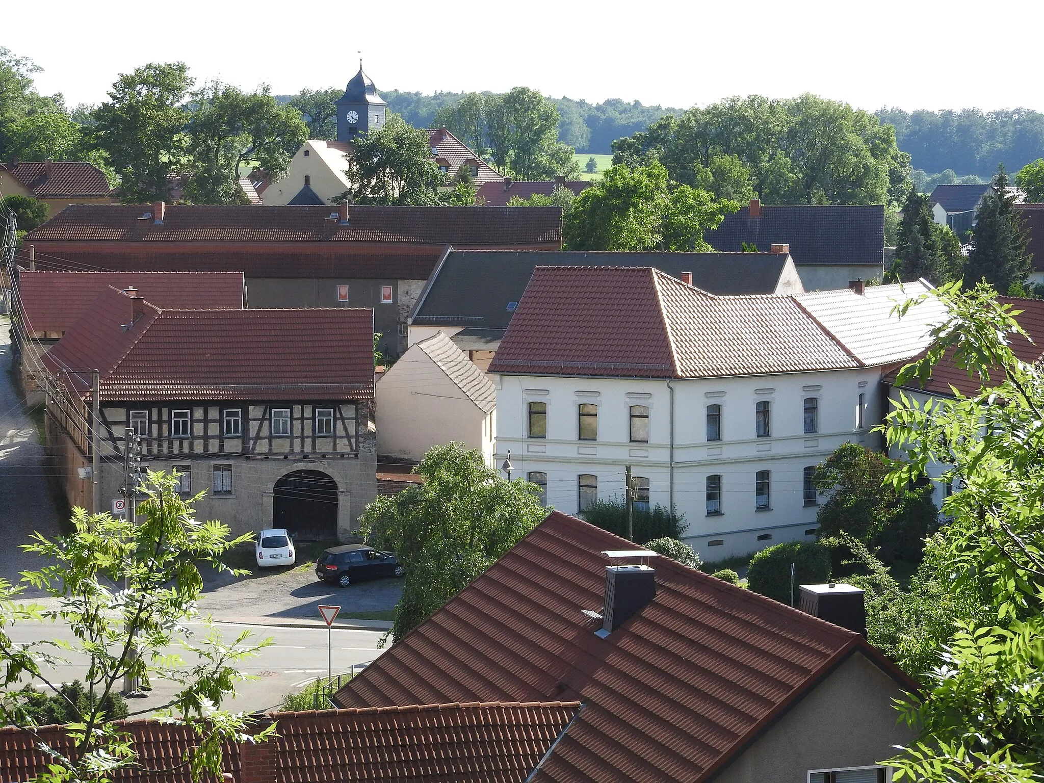 Photo showing: Blick auf Moderwitz, Thüringen