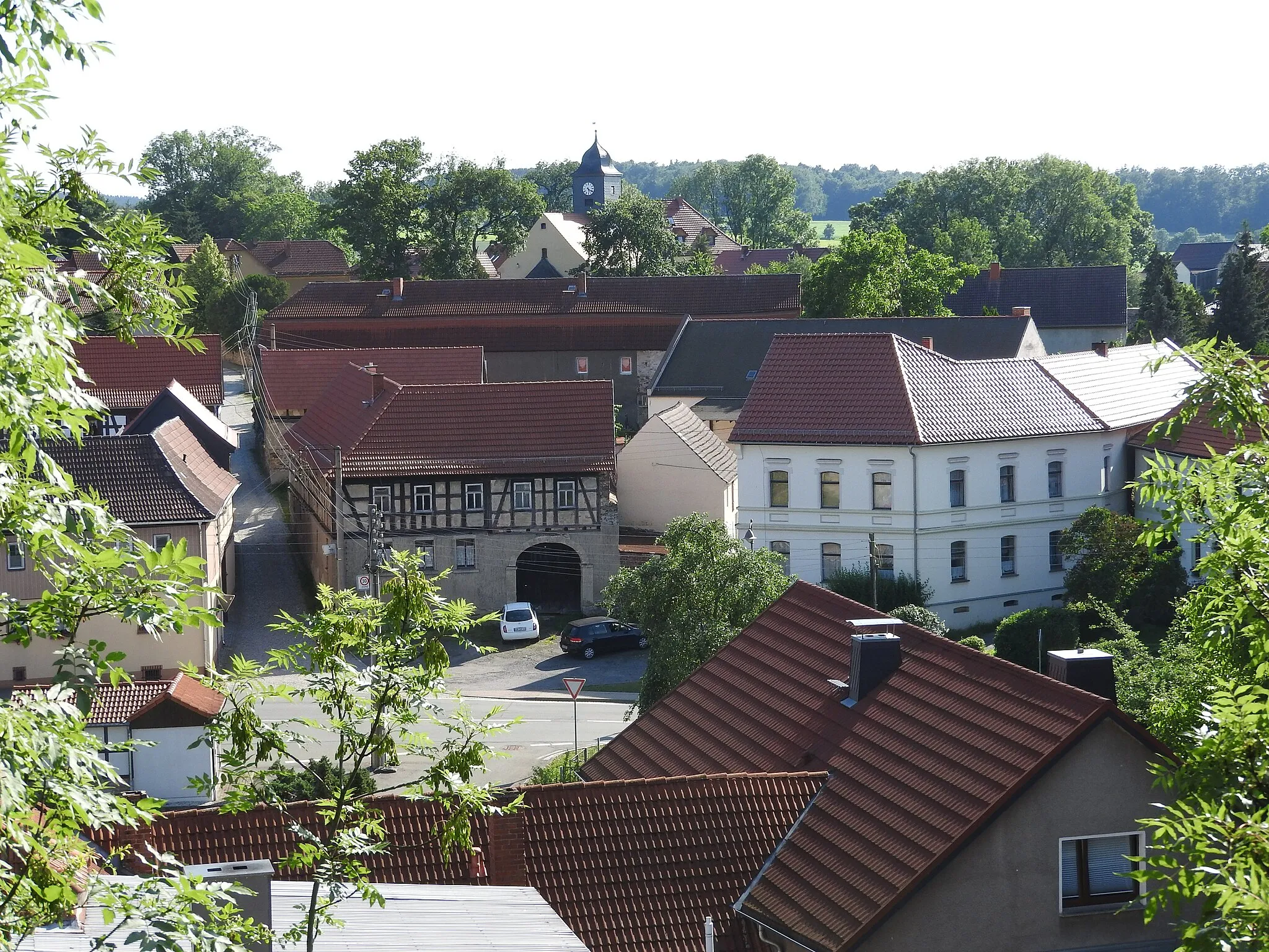 Photo showing: Blick auf Moderwitz, Thüringen