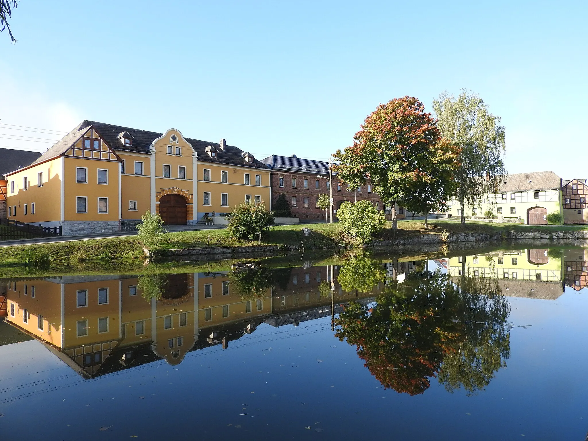 Photo showing: Teich in Pahren in Thüringen