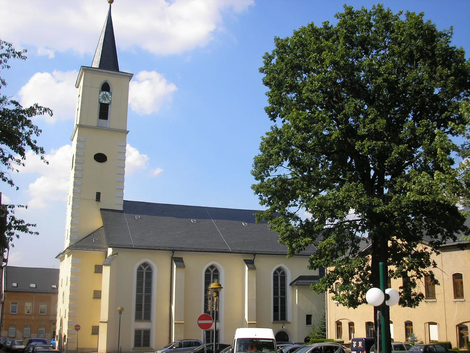 Photo showing: Die Stadtkirche von Schleiz (Thüringen).