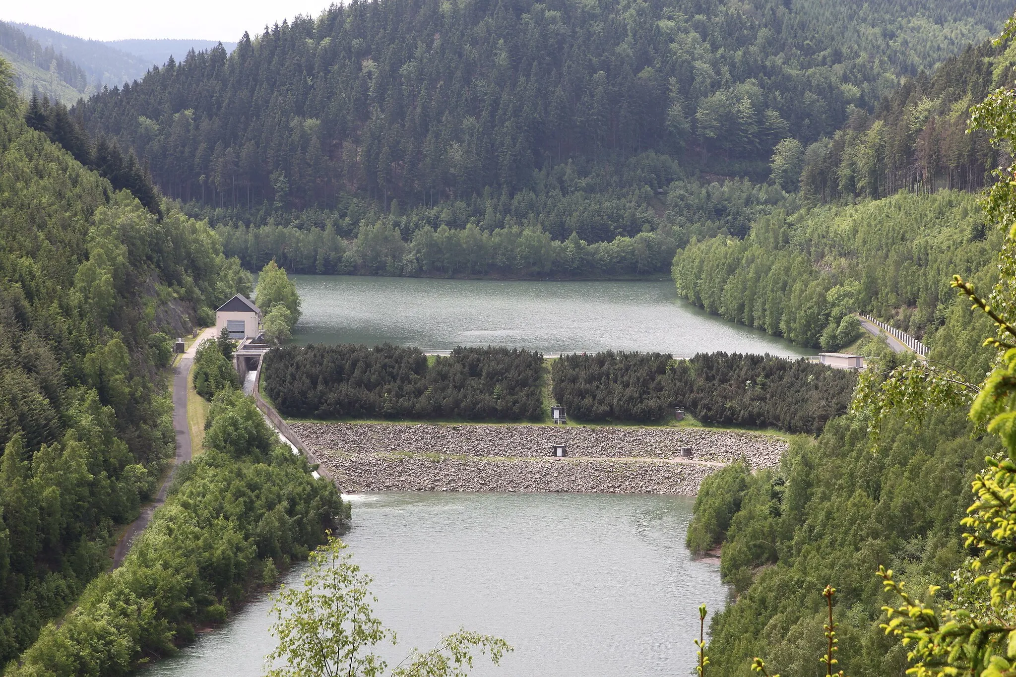 Photo showing: Das Tal der Lichte, Vorsperre-Deesbach, Gemeinde im Landkreis Saalfeld-Rudolstadt in Thüringen