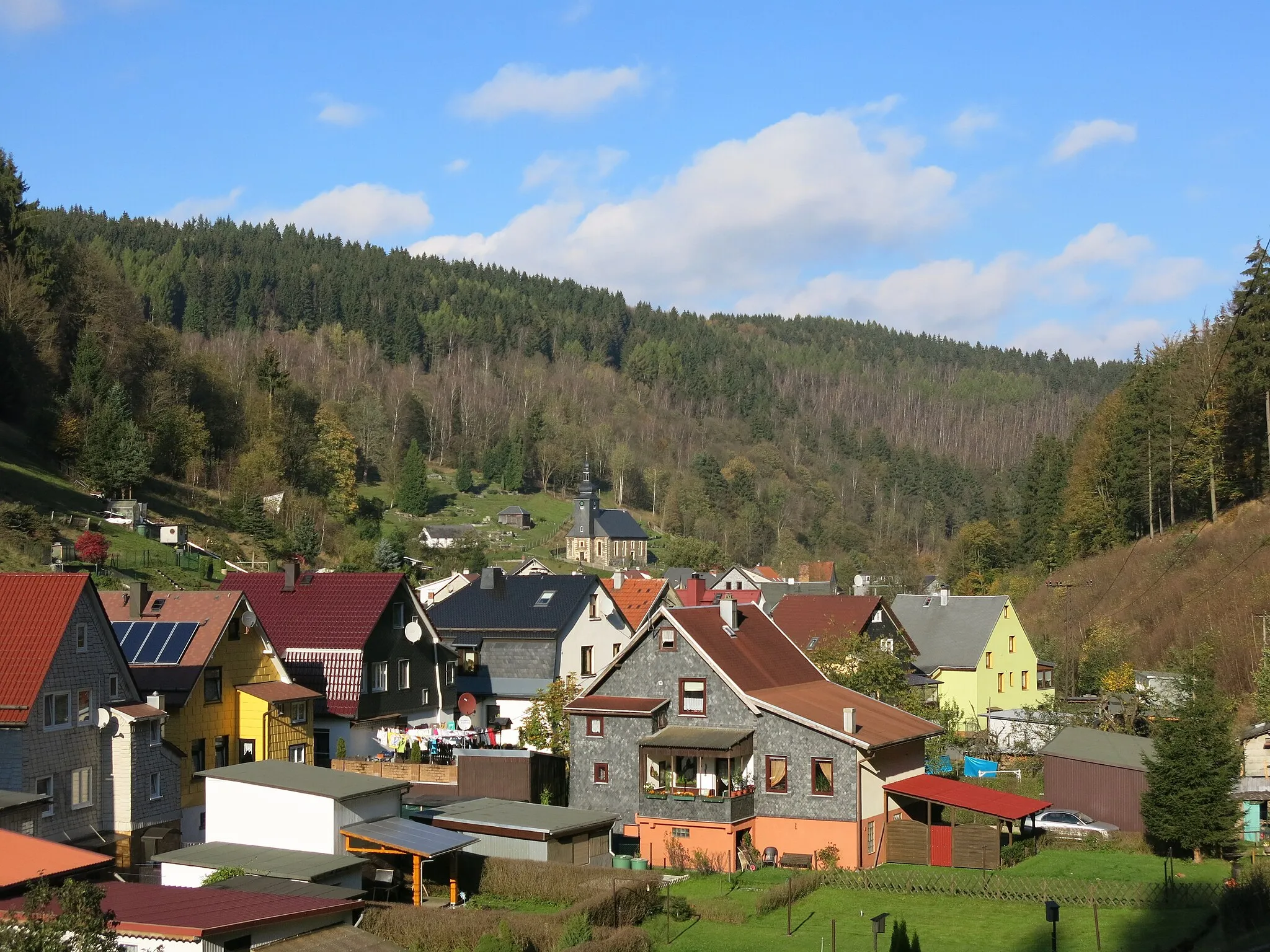 Photo showing: Blick zur Kirche