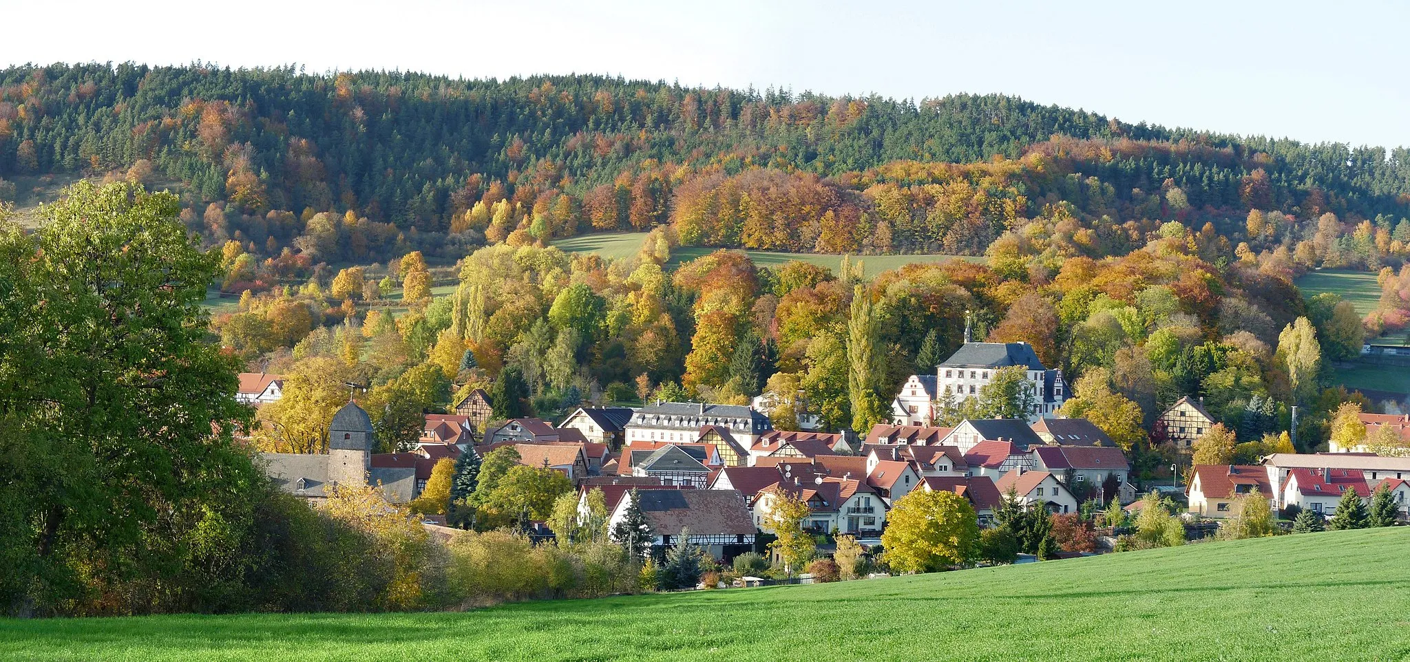 Photo showing: Schloss und Dorf Großkochberg