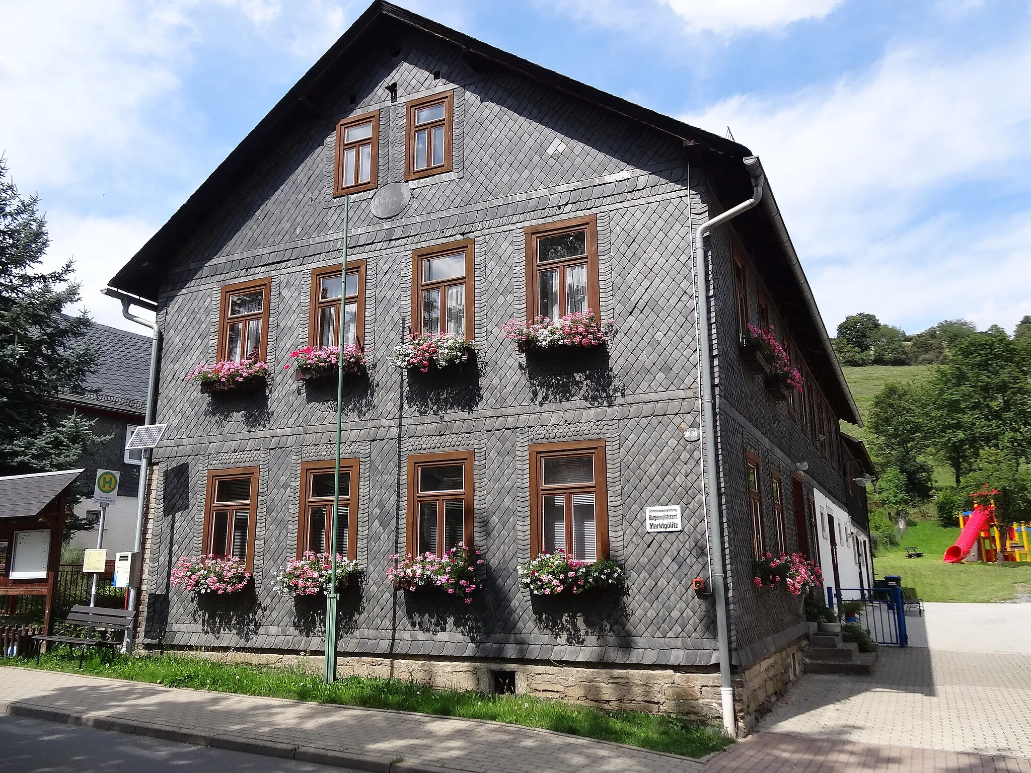 Photo showing: House in Marktgölitz, Thuringia, Germany