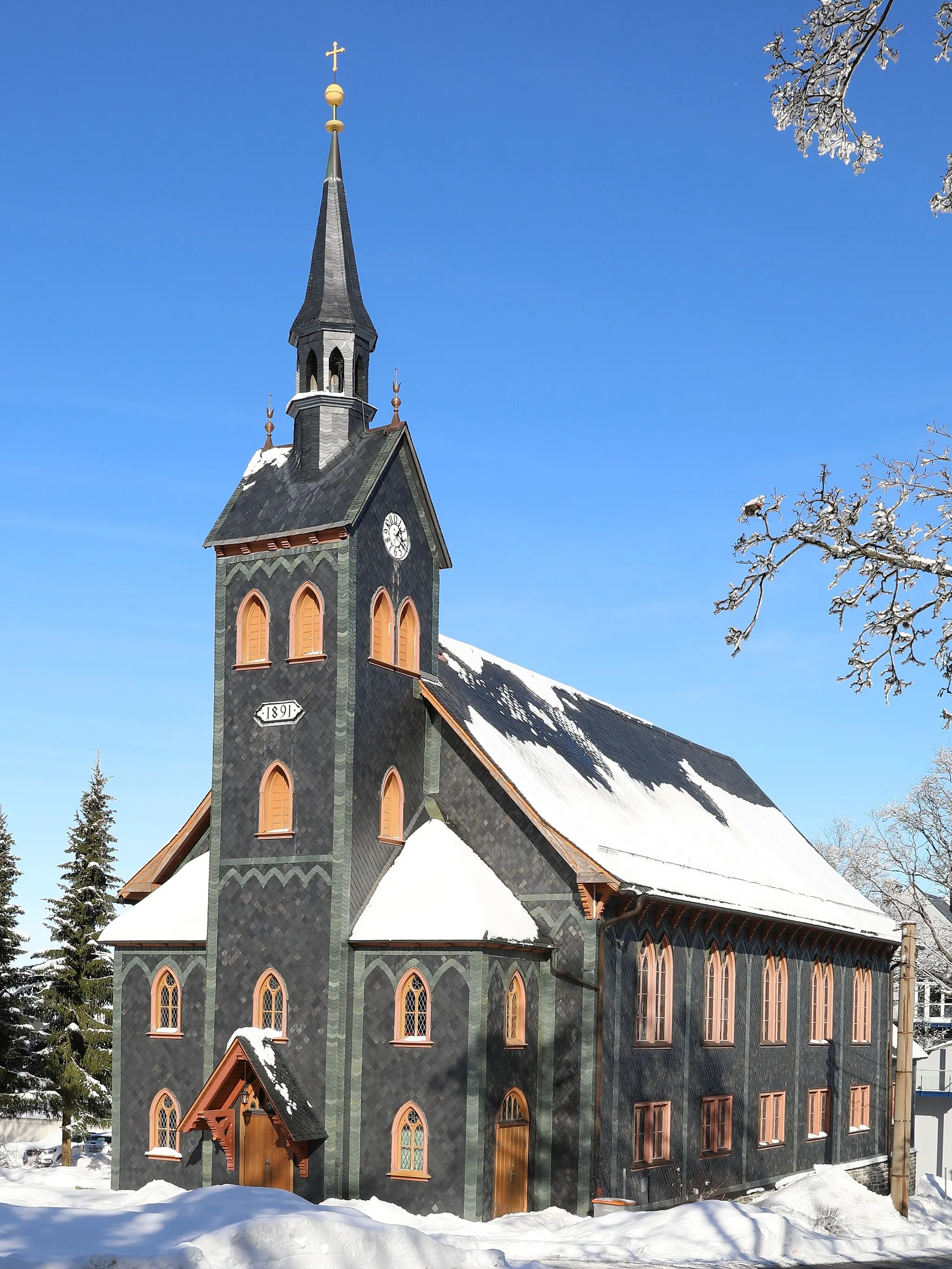 Photo showing: Stadtkirche Neuhaus am Rennweg