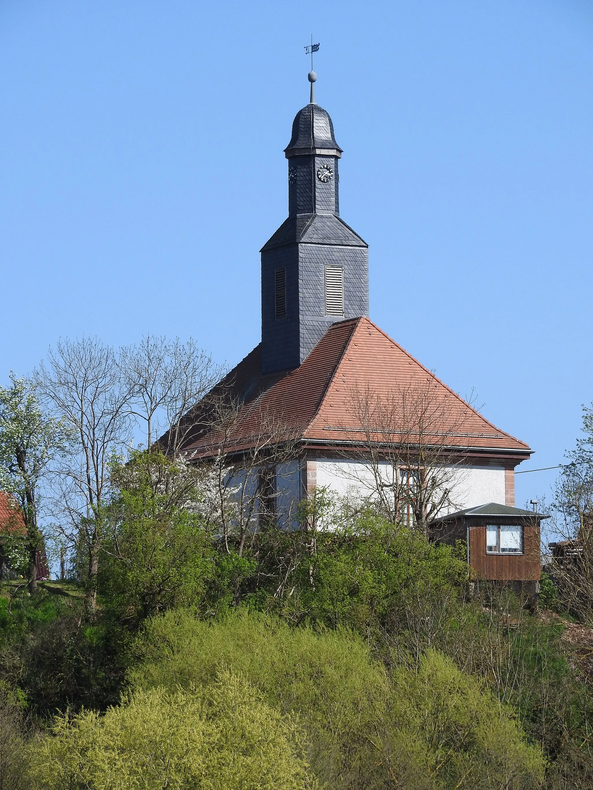 Photo showing: Dorfkirche in Jägersdorf, Thüringen