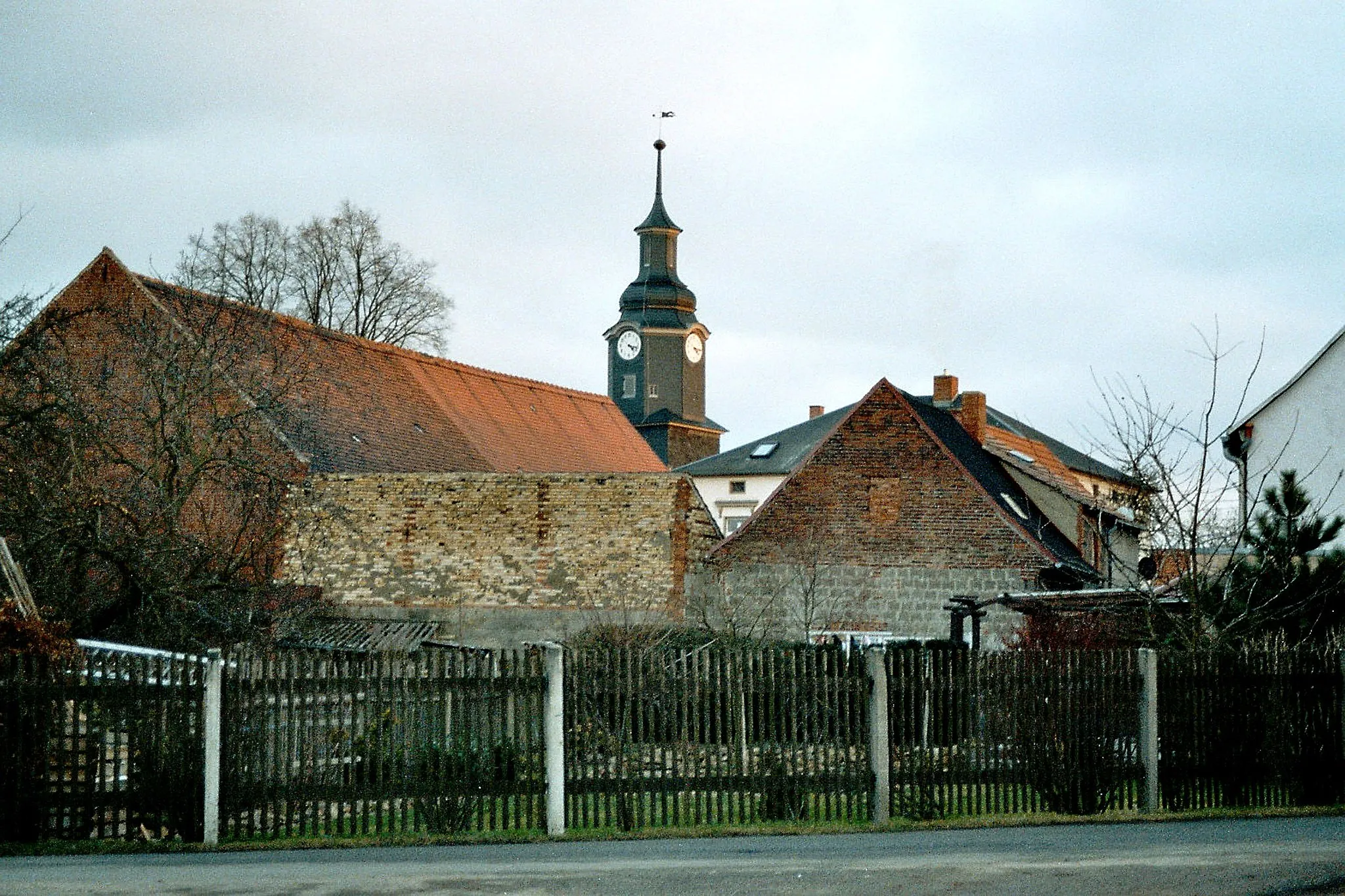 Photo showing: View to the village church