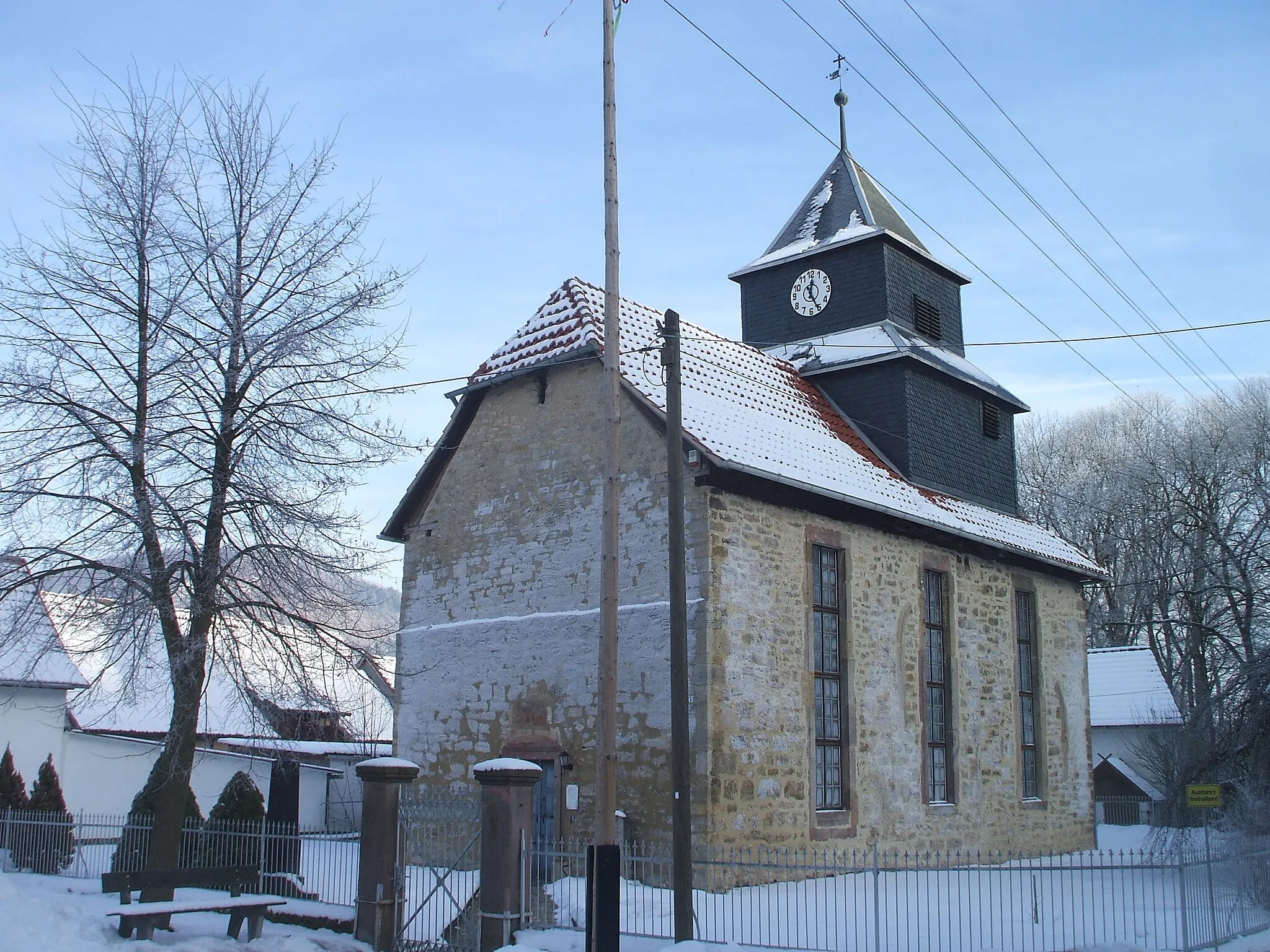 Photo showing: Geunitz, municipality of Reinstädt, Saale-Holzland district, Thuringia, Germany: Church