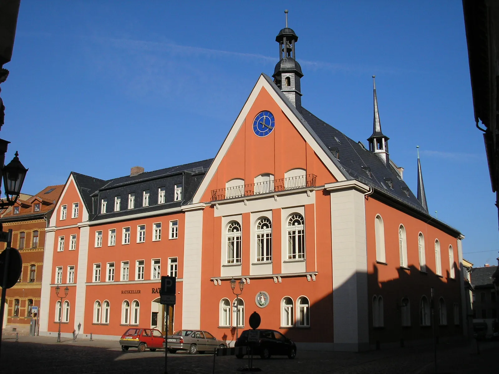 Photo showing: Das Rathaus in Kahla (Thüringen)