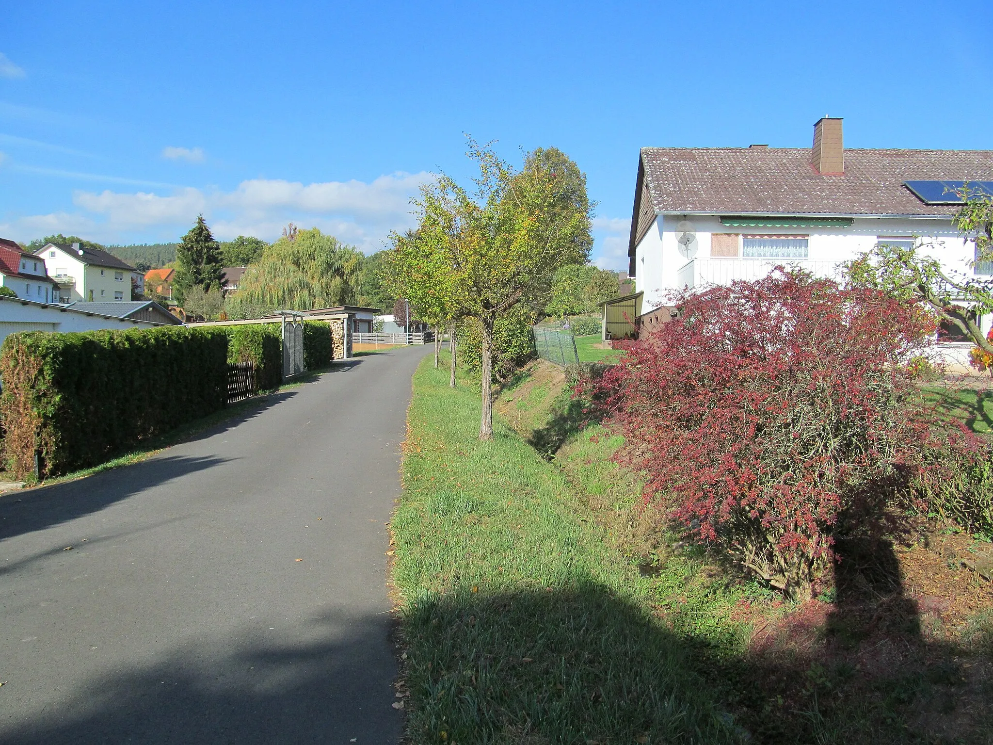 Photo showing: Bossenroderwasser ist der Bach, der oberhalb von Bosserode entspringt und in den Rhedengraben mündet