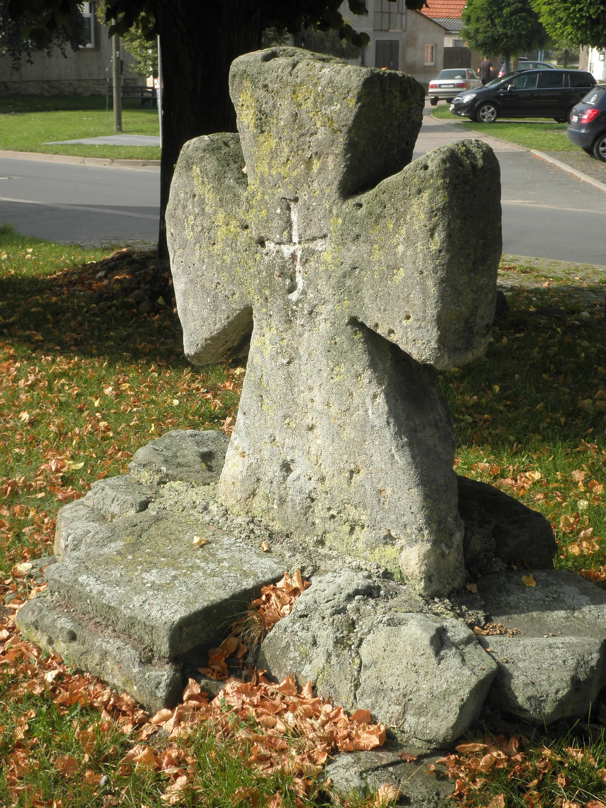 Photo showing: Stone Cross in Oberheldrungen in Thuringia