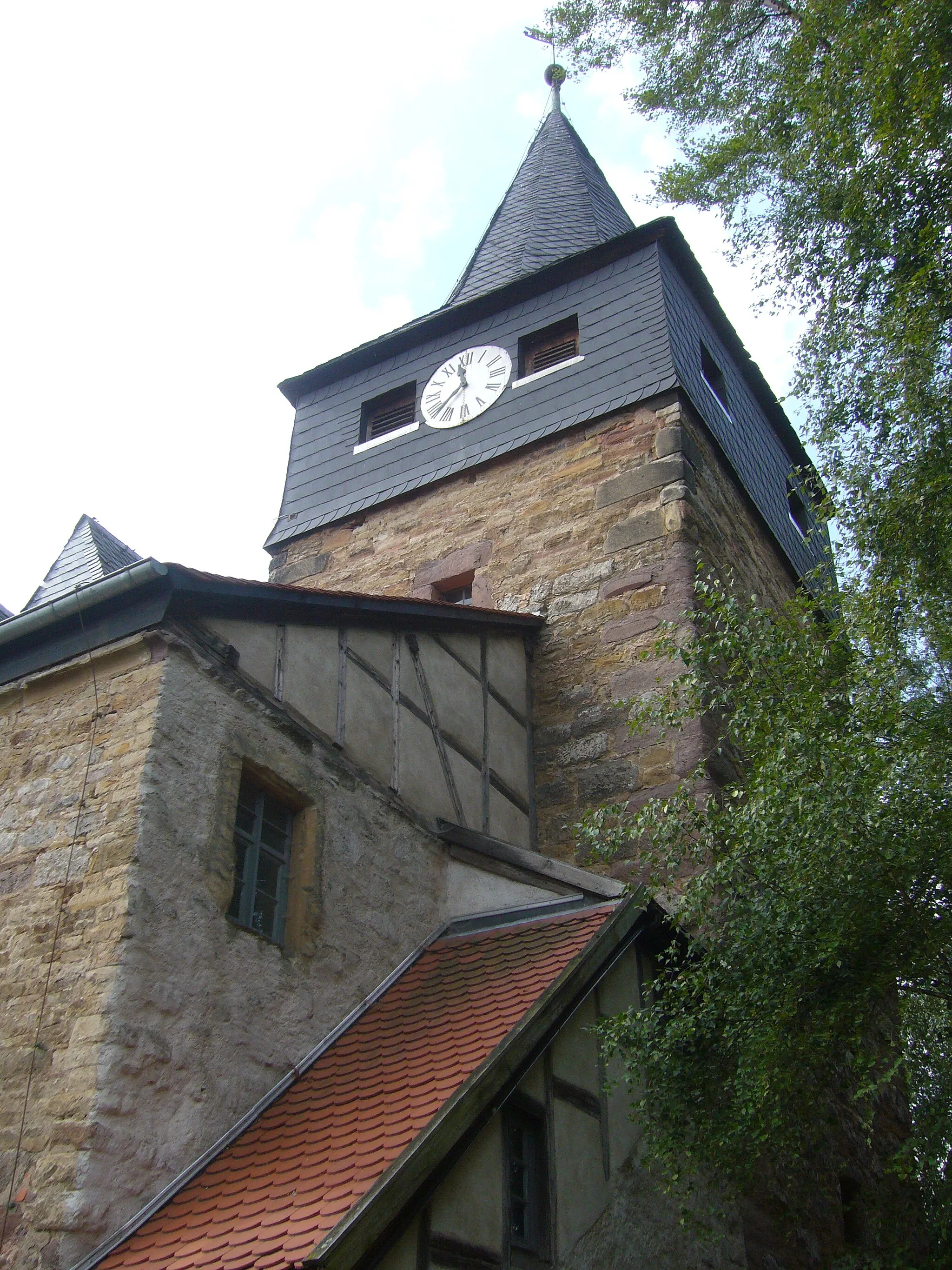 Photo showing: Church in Voigtstedt, Kyffhäuserkreis, Thuringia, Germany