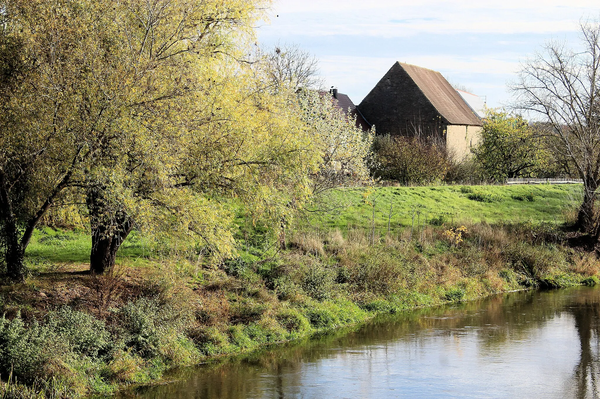 Photo showing: Bottendorf, at the Unstrut river