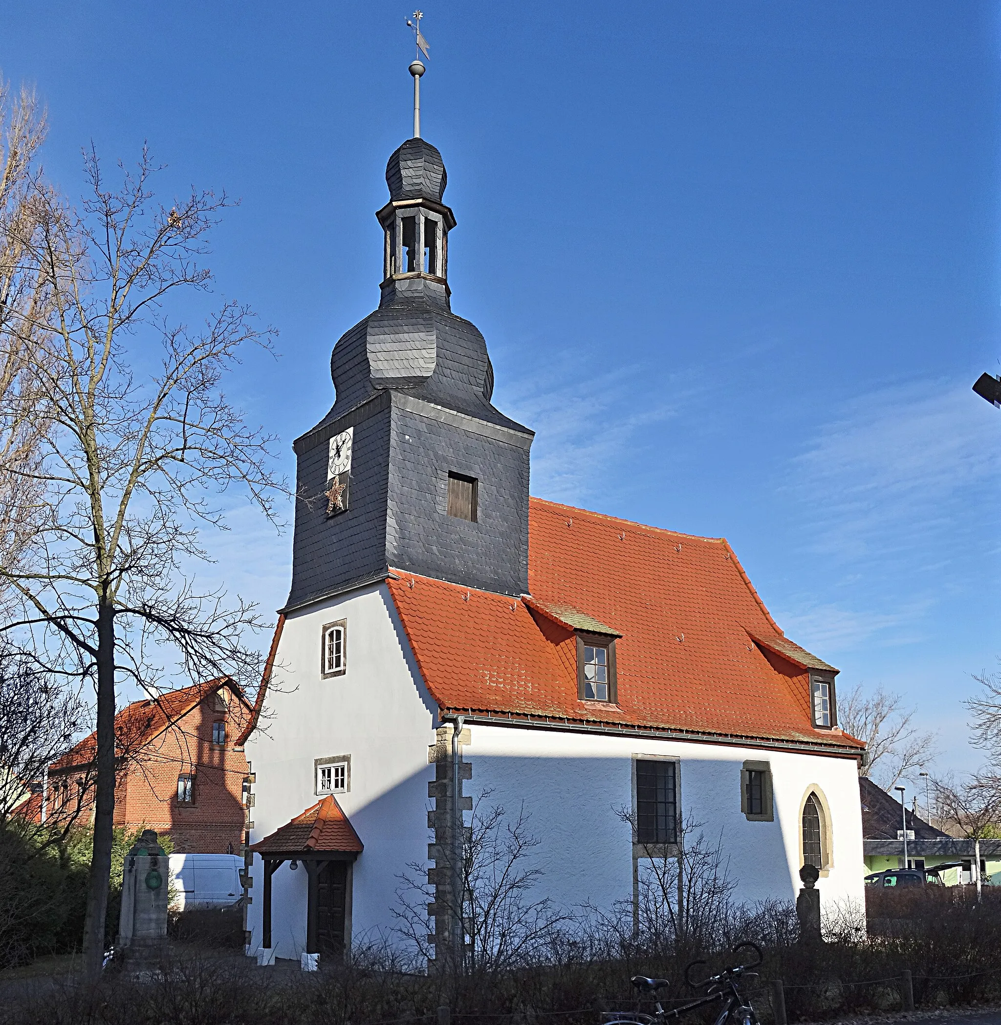 Photo showing: Dorfkiche St. Anna (Töttleben) von Südwesten