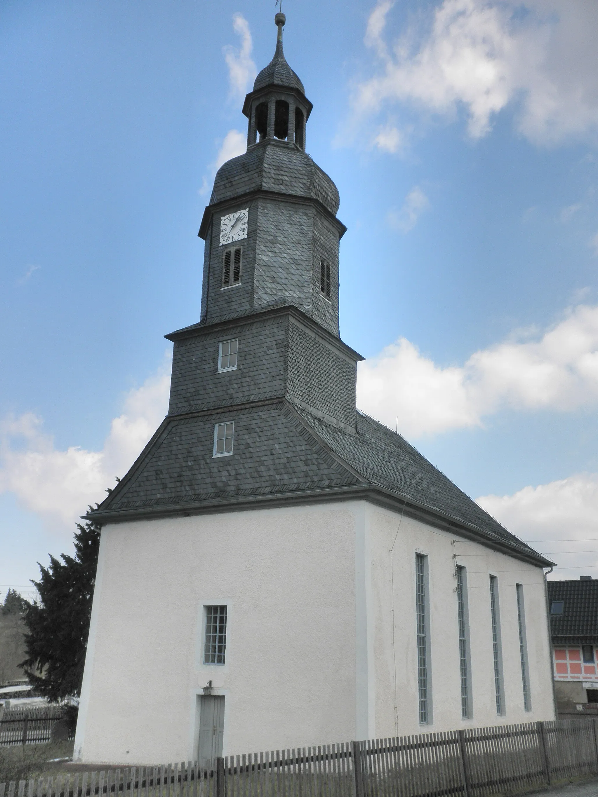 Photo showing: Church in Oberbodnitz in Thuringia