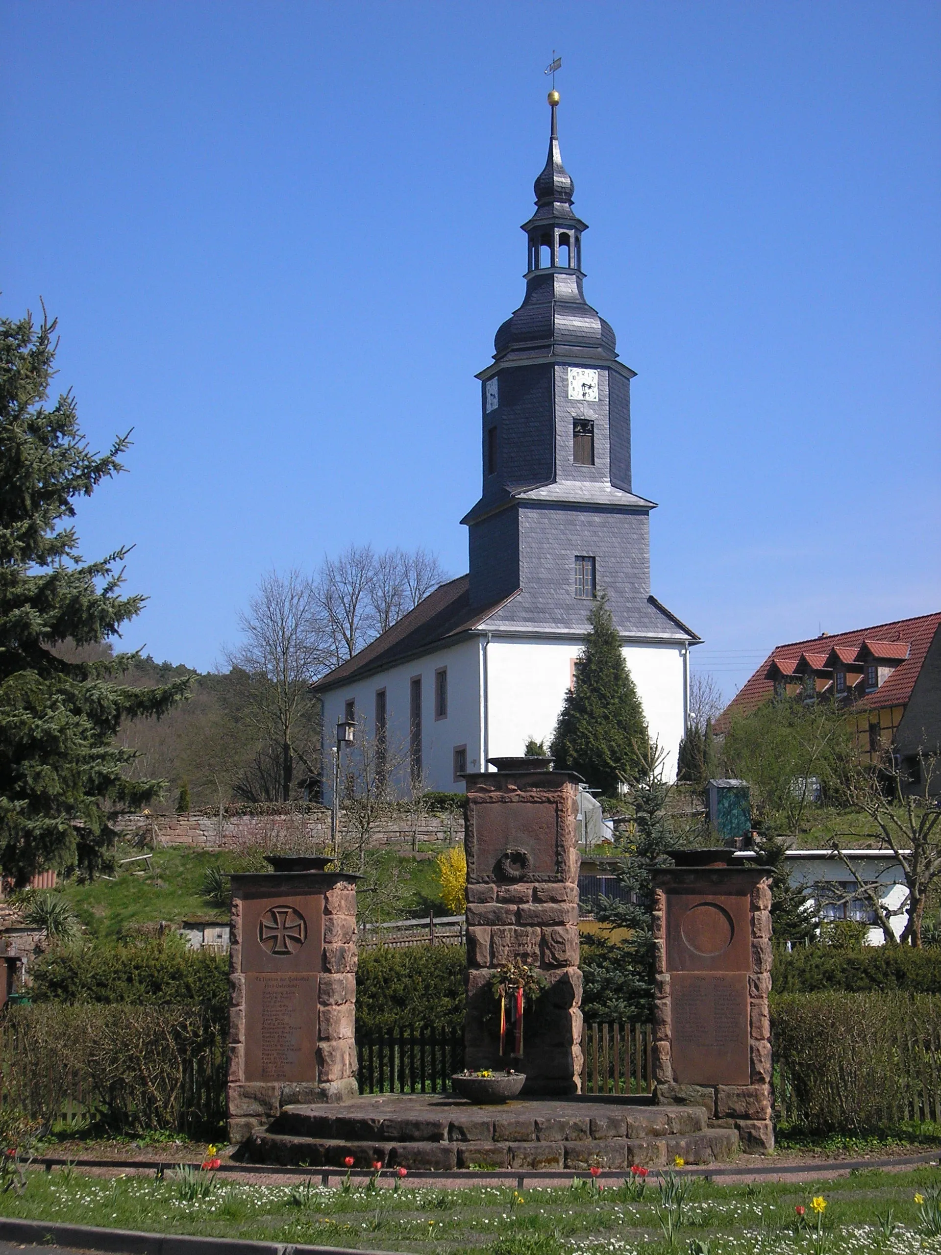 Photo showing: Die Kirche von Tröbnitz (Thüringen).