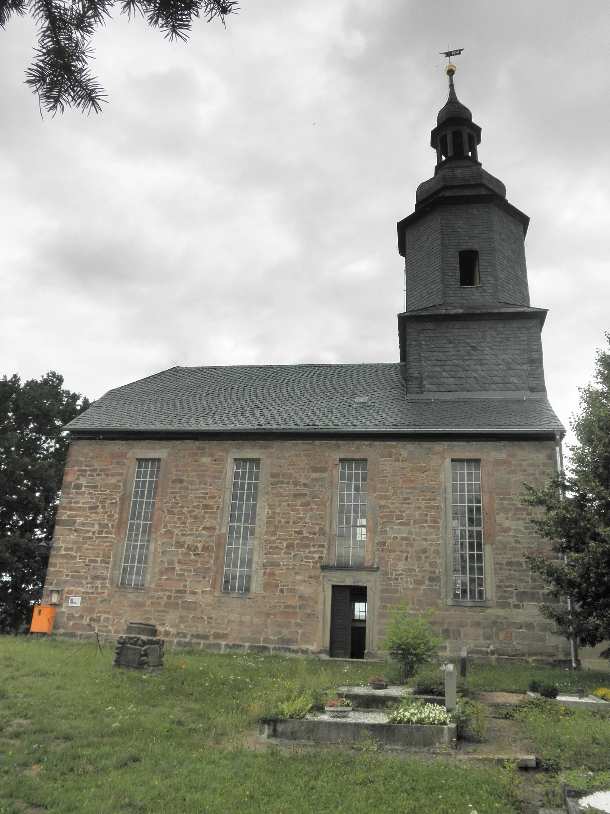 Photo showing: Church in Gernewitz in Thuringia