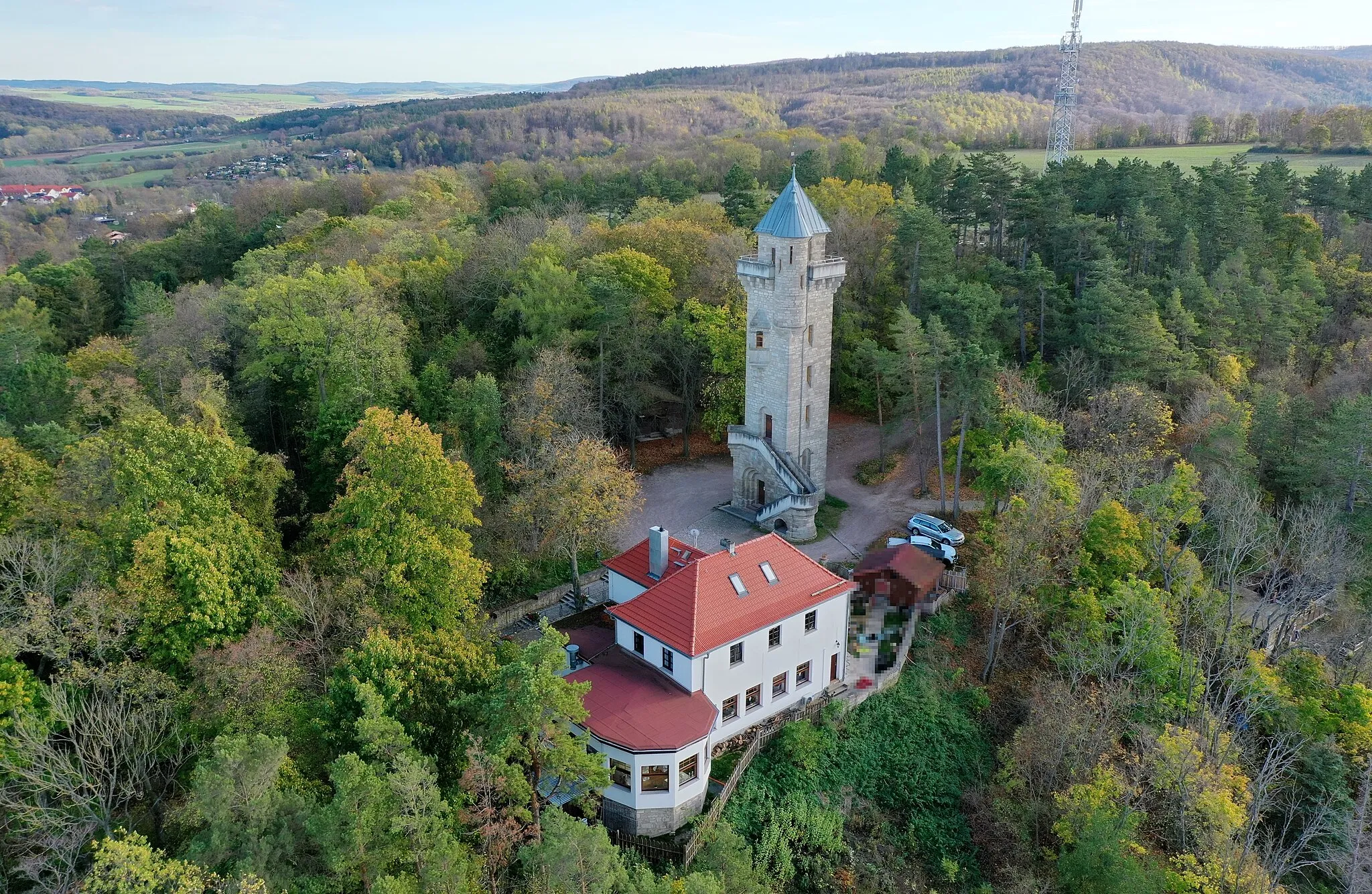 Photo showing: Alteburgturm tower in Arnstadt, Germany, Kaiser Wilhelm tower November 2022