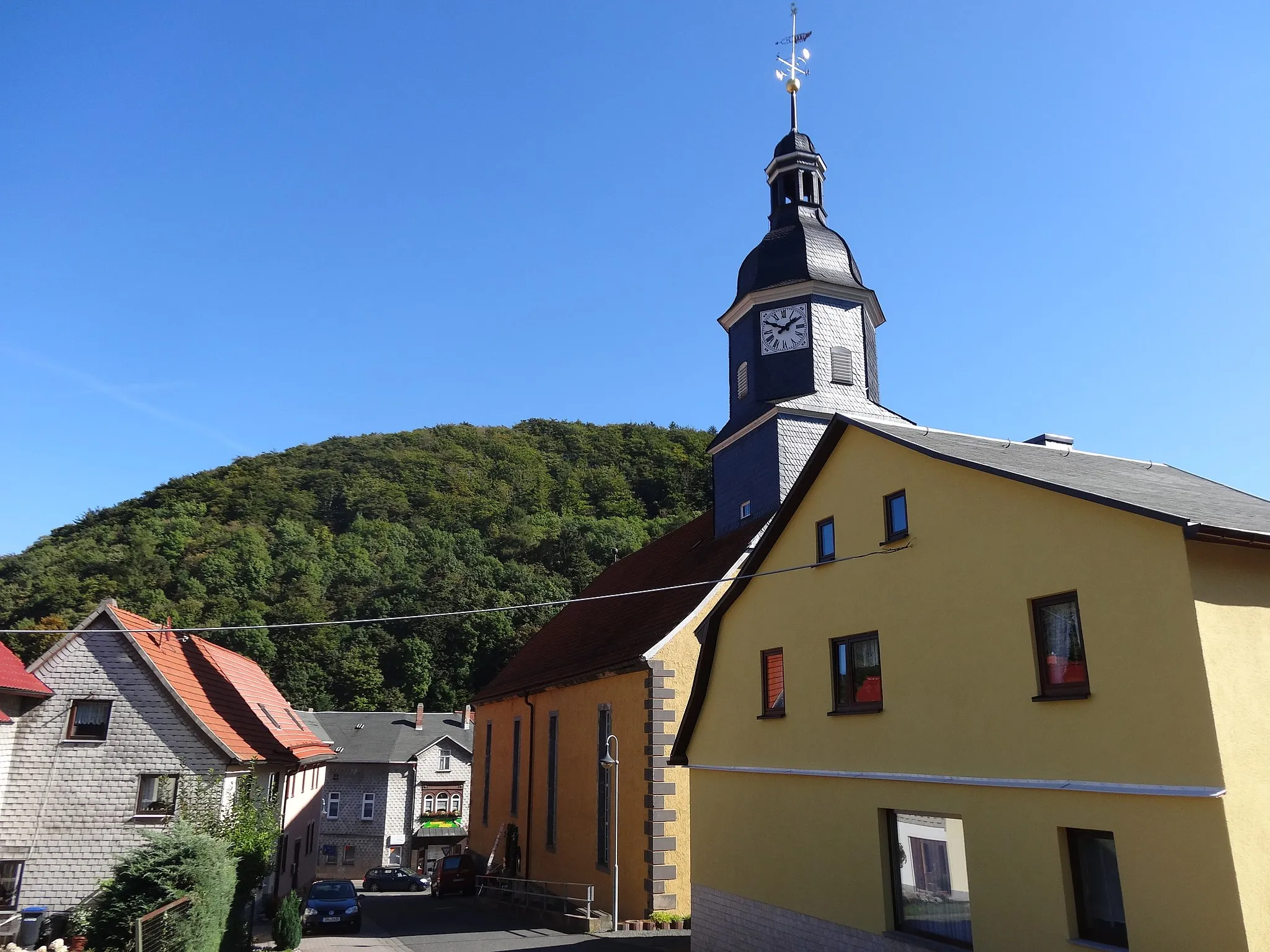 Photo showing: Hessian church in Kleinschmalkalden, Thuringia, Germany