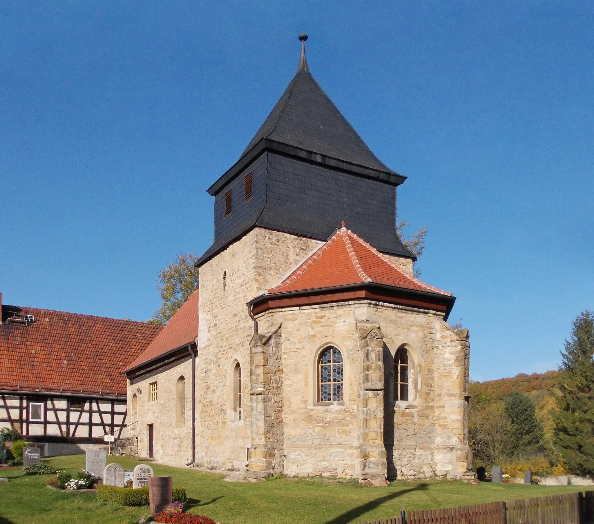 Photo showing: Ossig church (Gutenborn, district of Burgenlandkreis, Saxony-Anhalt)