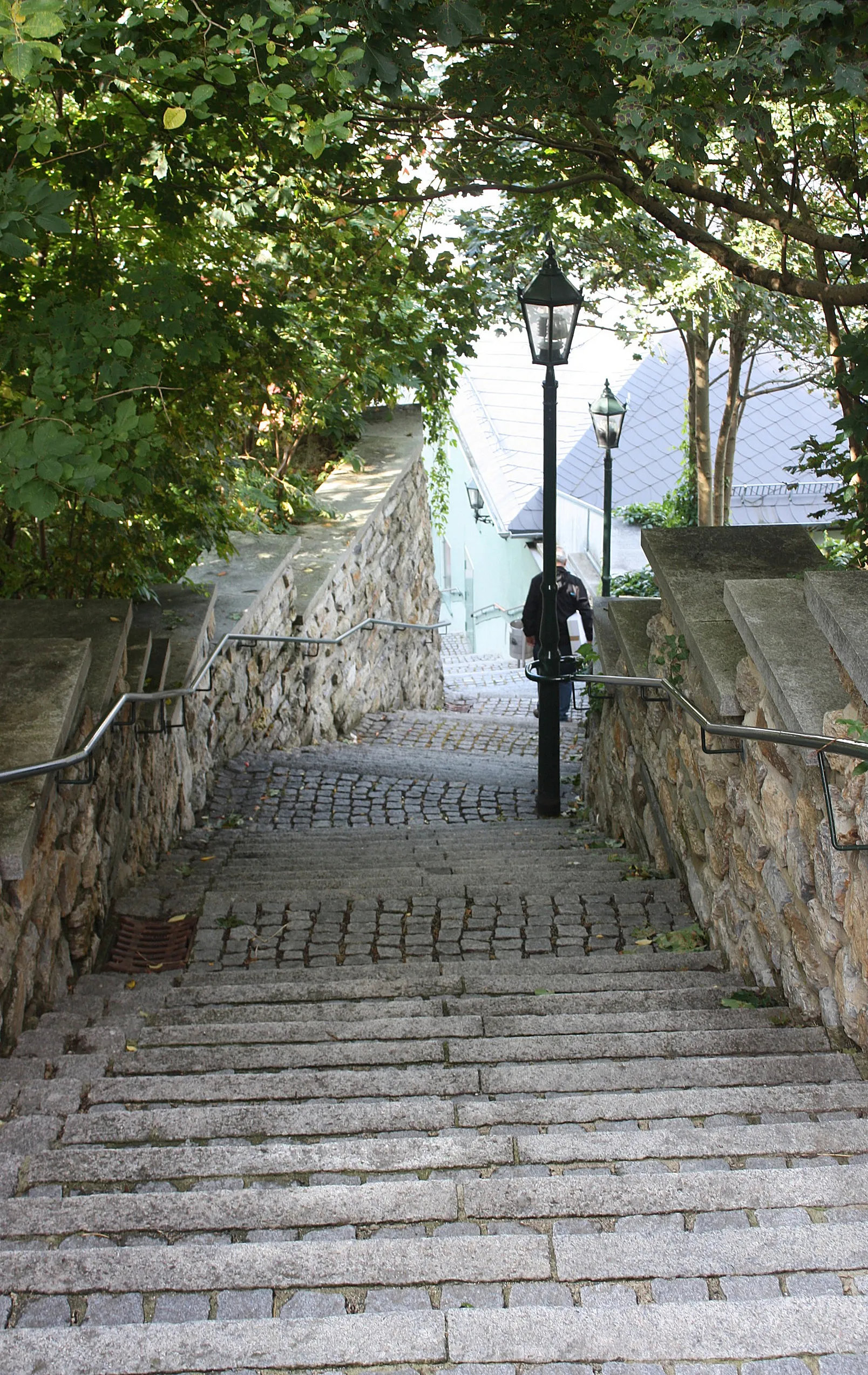 Photo showing: Schleiz, stairs to the former castle
