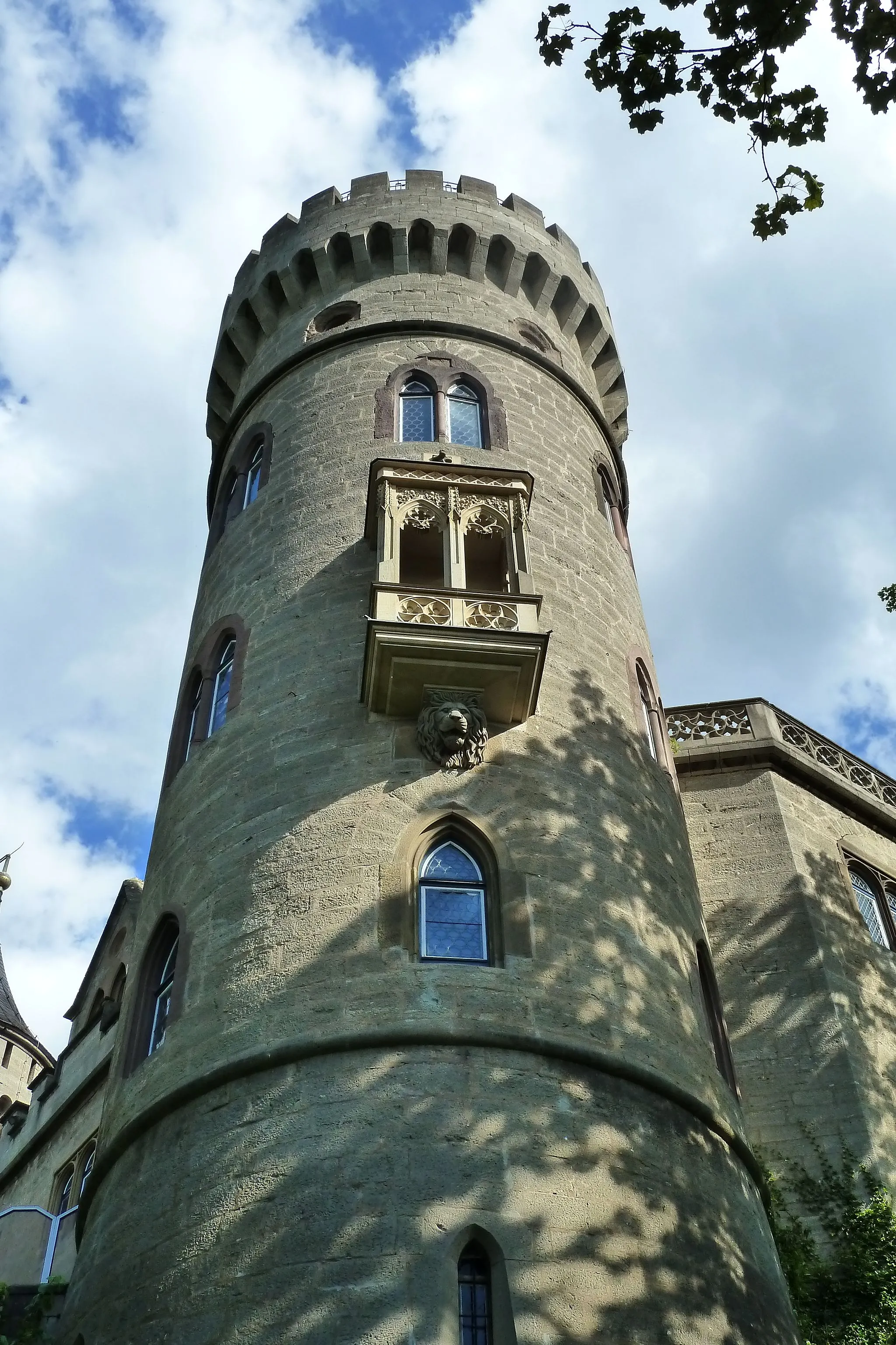 Photo showing: Headtower of castle Schloss Landsberg in City Meiningen, germany