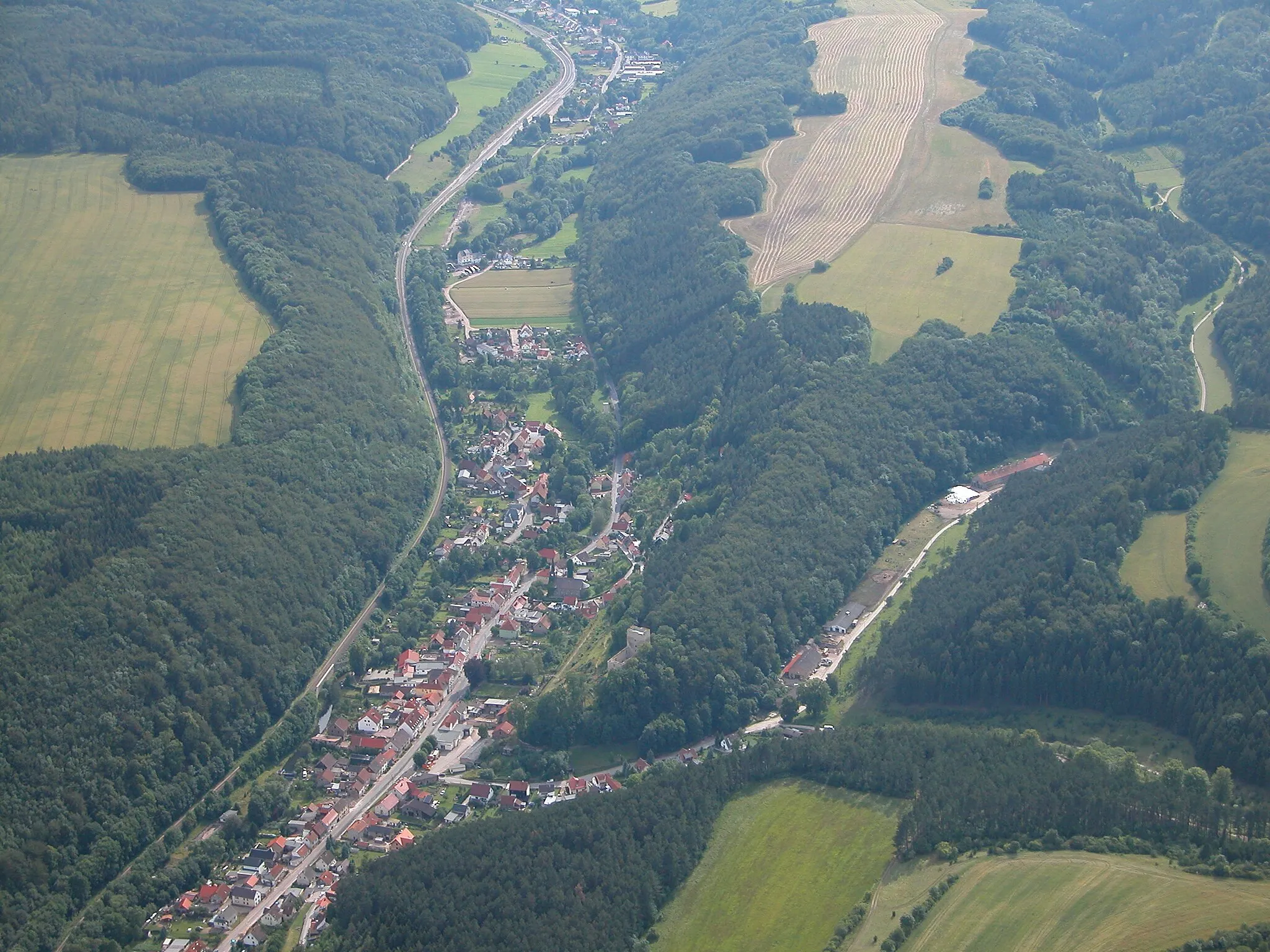 Photo showing: Luftbild von Liebenstein (IK)