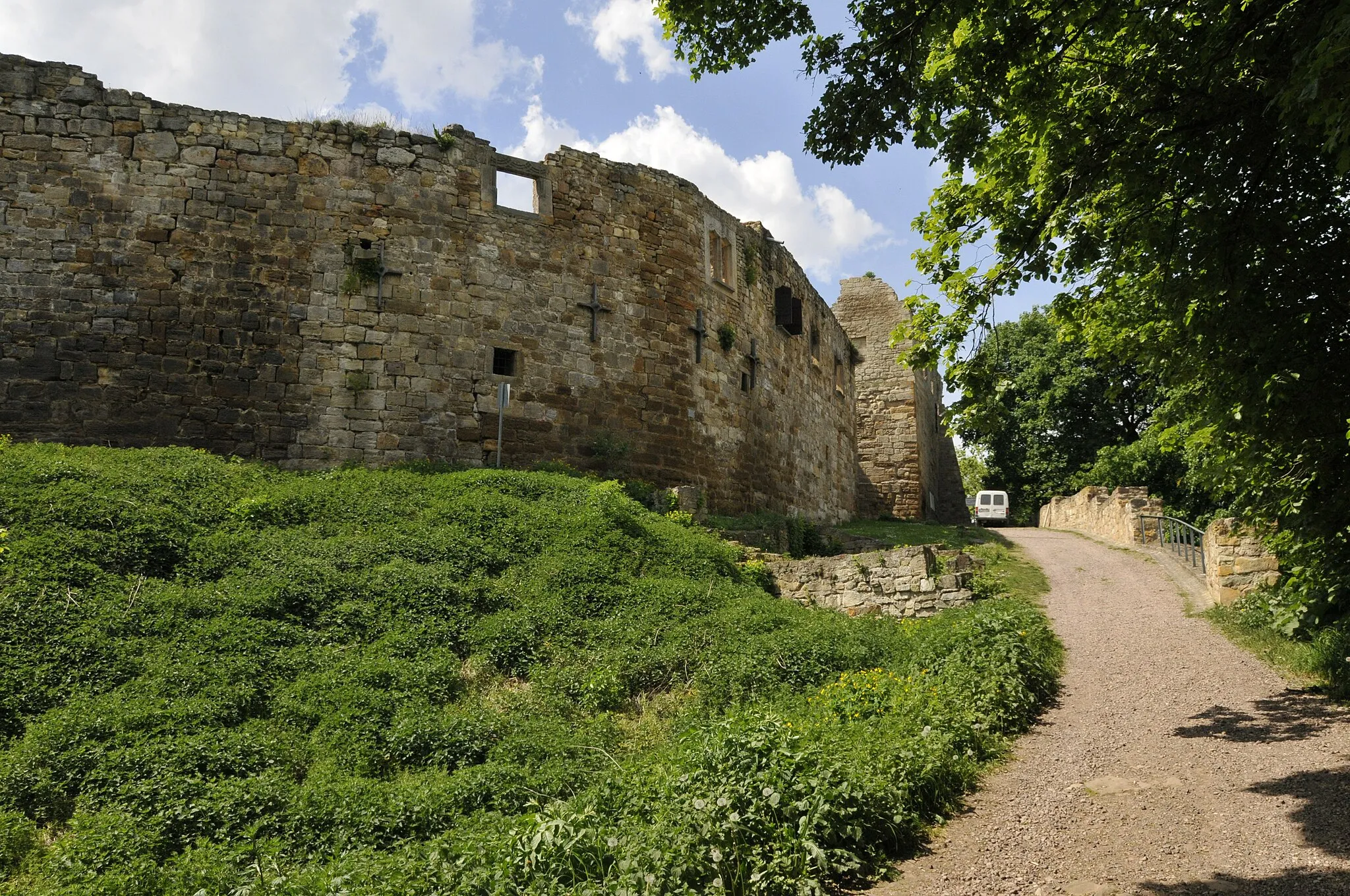 Photo showing: Burg Gleichen, Eingangsbereich