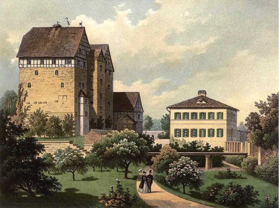 Photo showing: Schloss Seebach, Kreis Langensalza, Provinz Sachsen