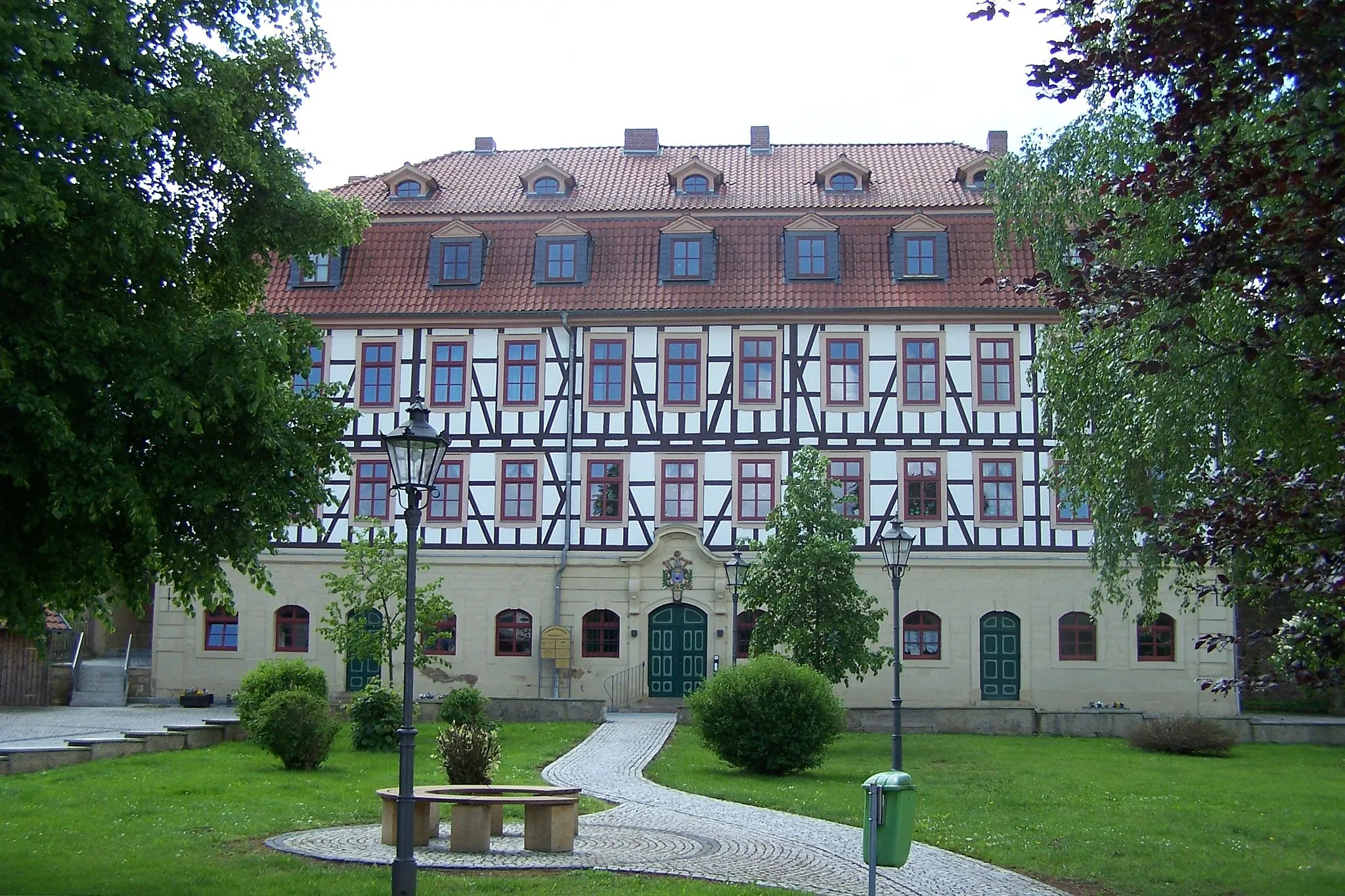 Photo showing: Ansichten und Details zum Schloss Bischofroda im Wartburgkreis.