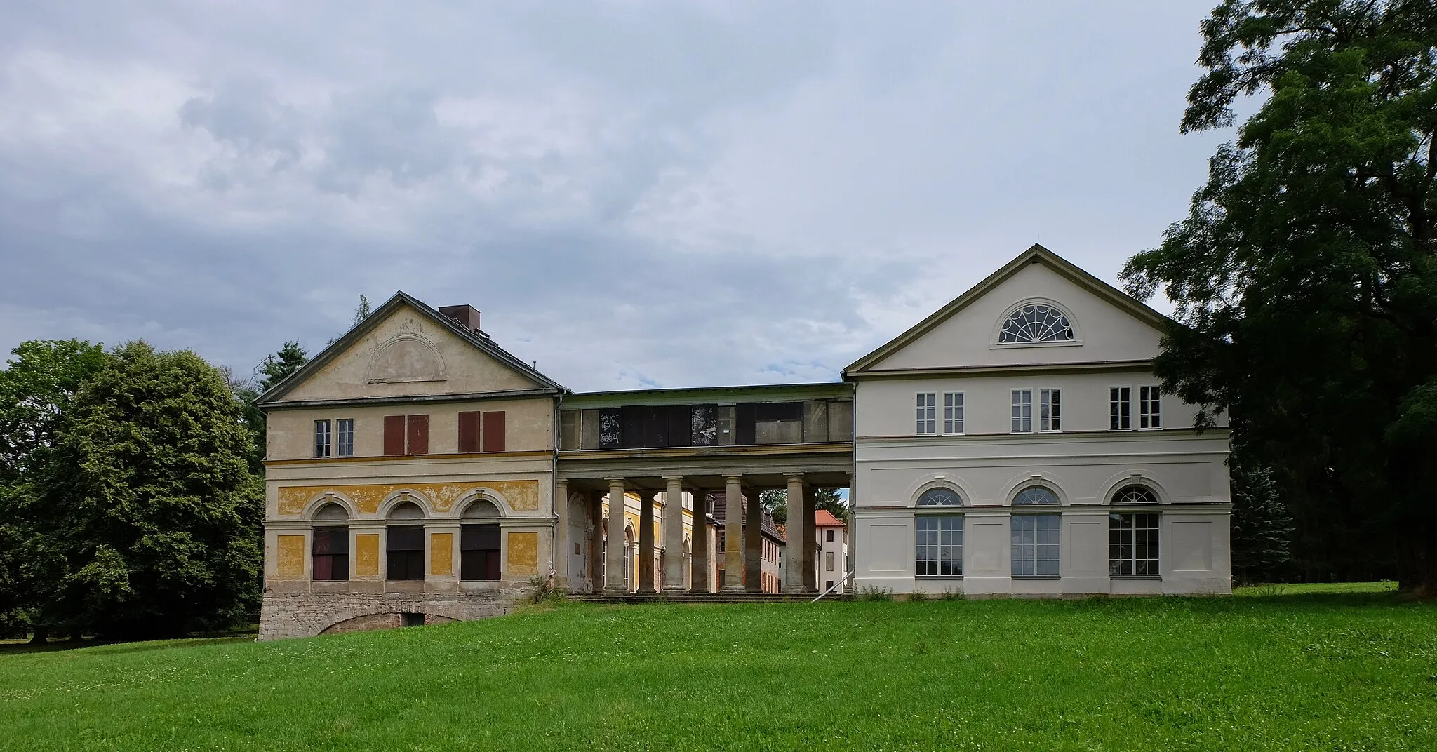 Photo showing: Pavillion (links) und Telemannsaal