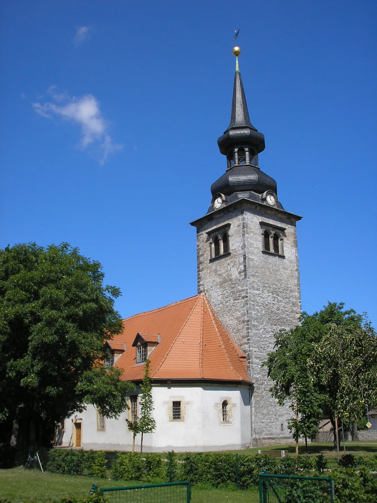 Photo showing: Die Dorfkirche von Mittelhausen bei Erfurt (Thüringen).