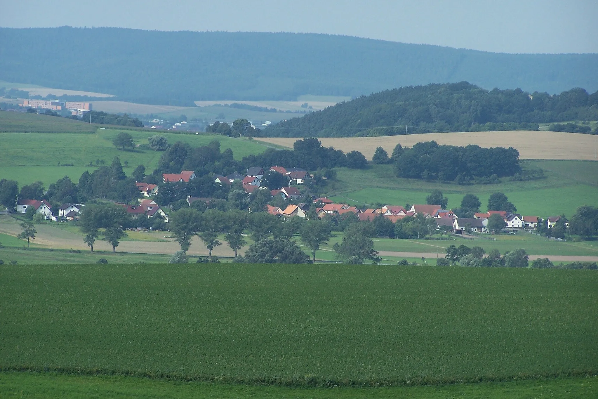 Photo showing: Ansicht des Ortsteils Neuendorf von Norden (Alte Warth).