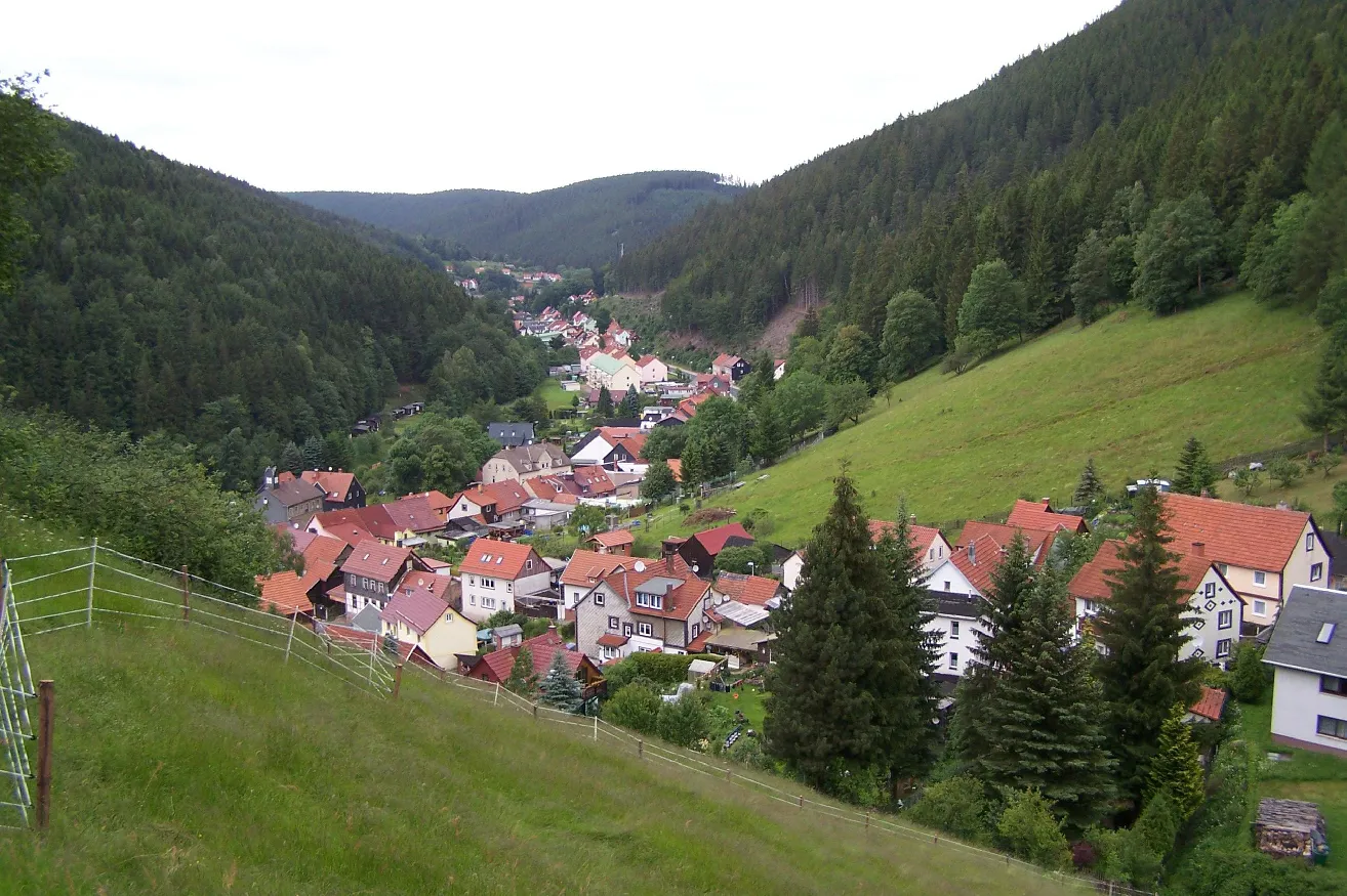 Photo showing: The southern part of Luisenthal village.