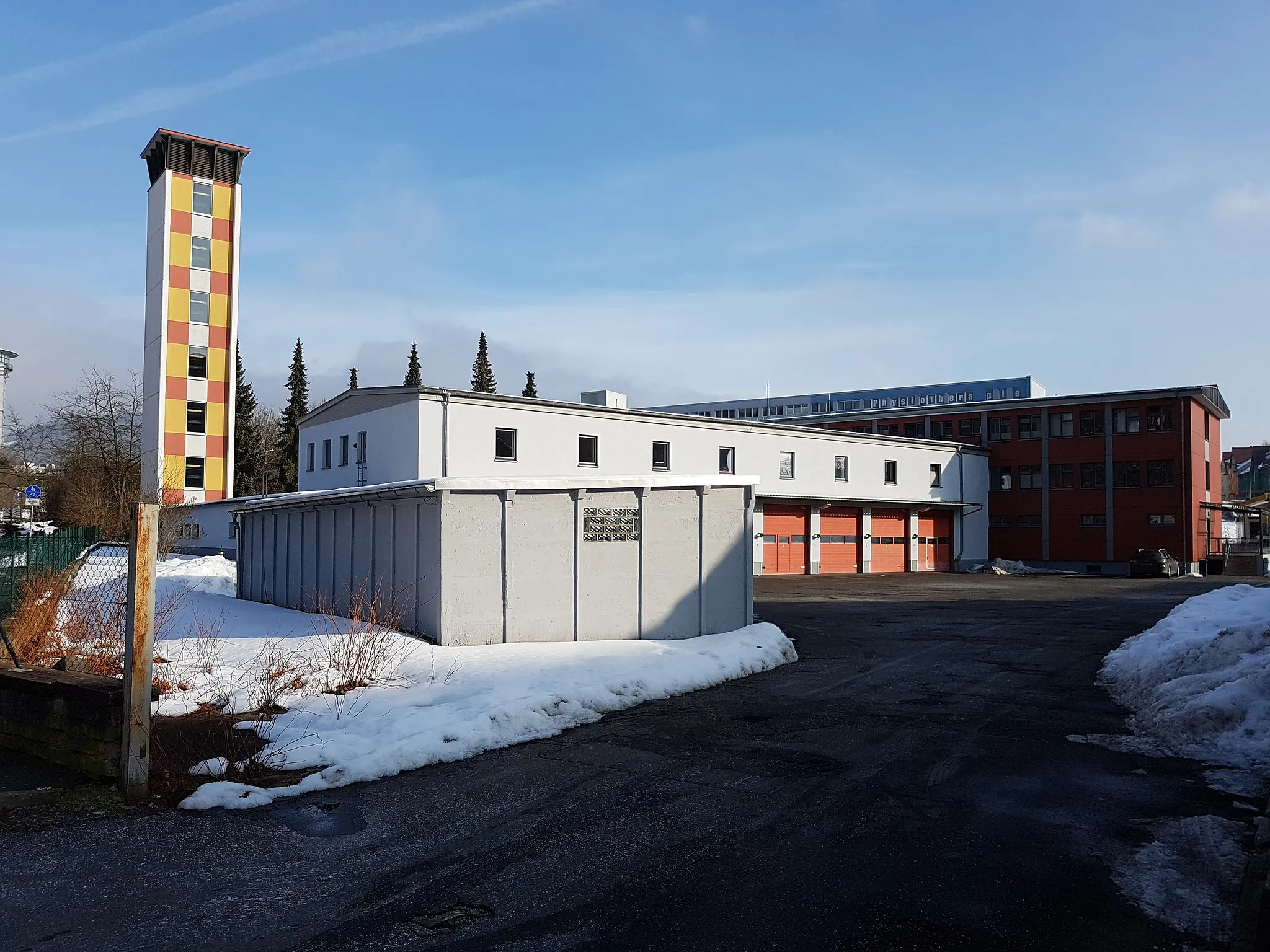 Photo showing: Fire Station of the Fire Department Suhl-Zentrum.