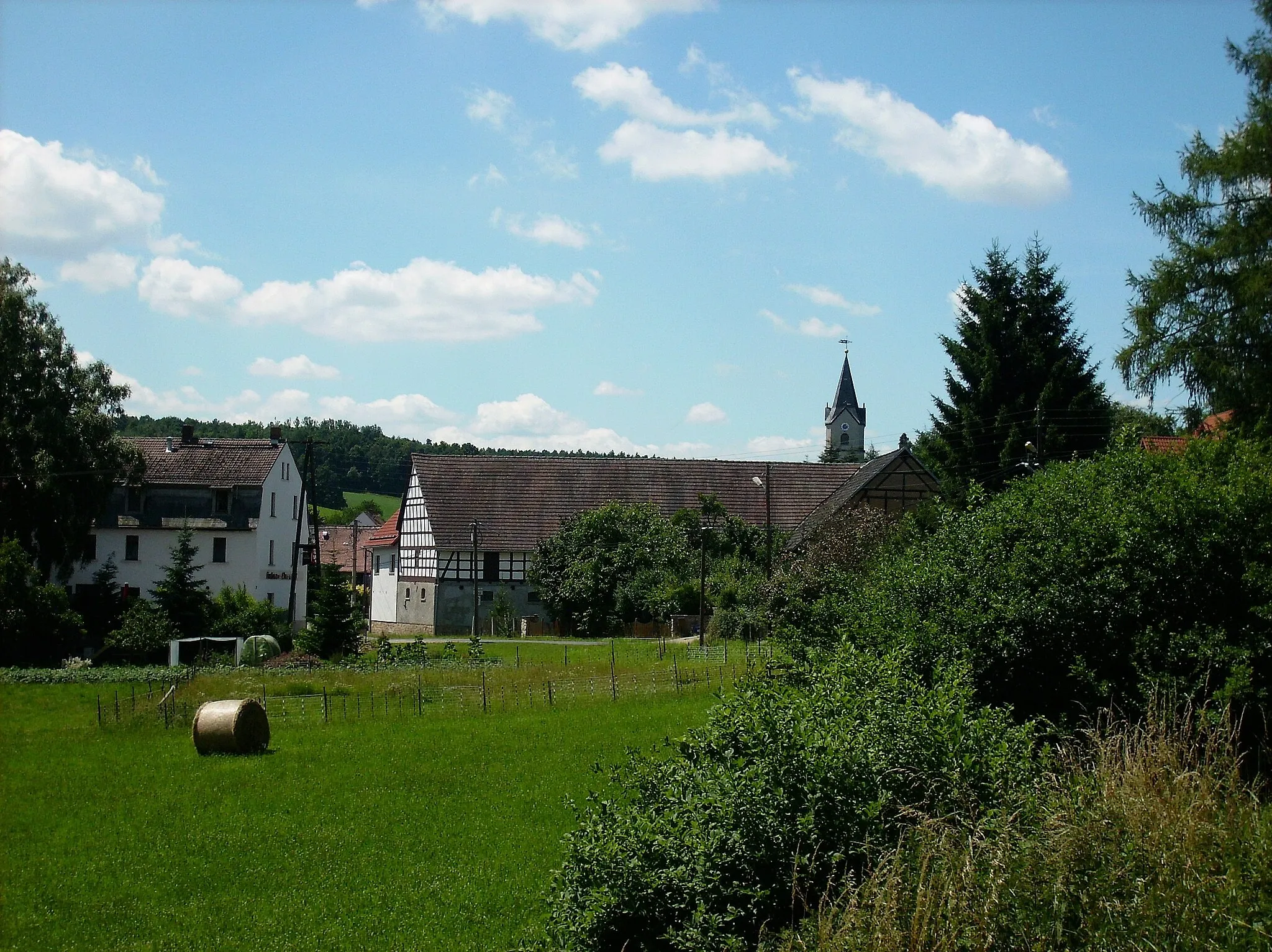 Photo showing: Reichardtsdorf (Bad Köstritz, Greiz district, Thuringia) from the east
