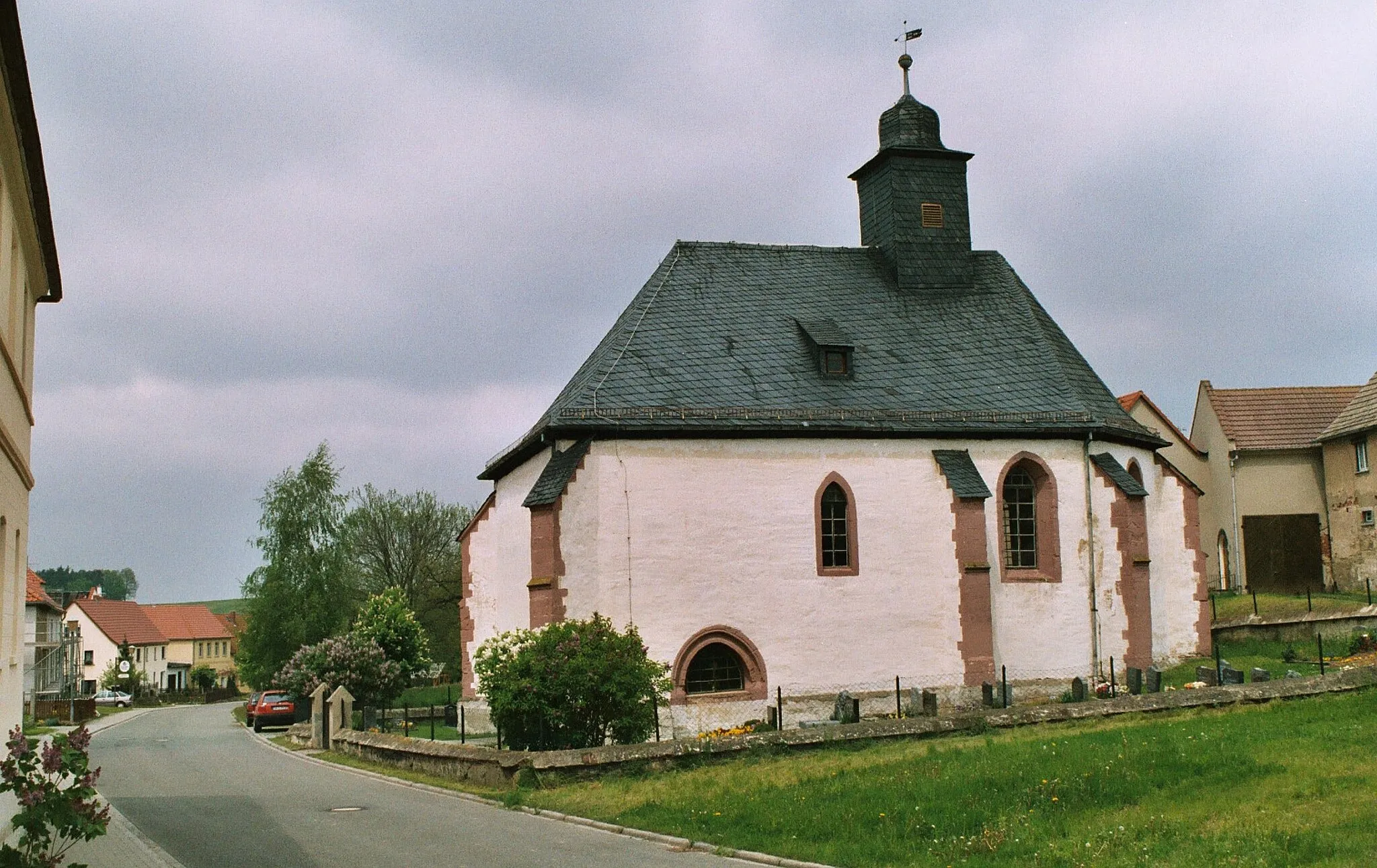 Photo showing: Kleinbocka, the village church