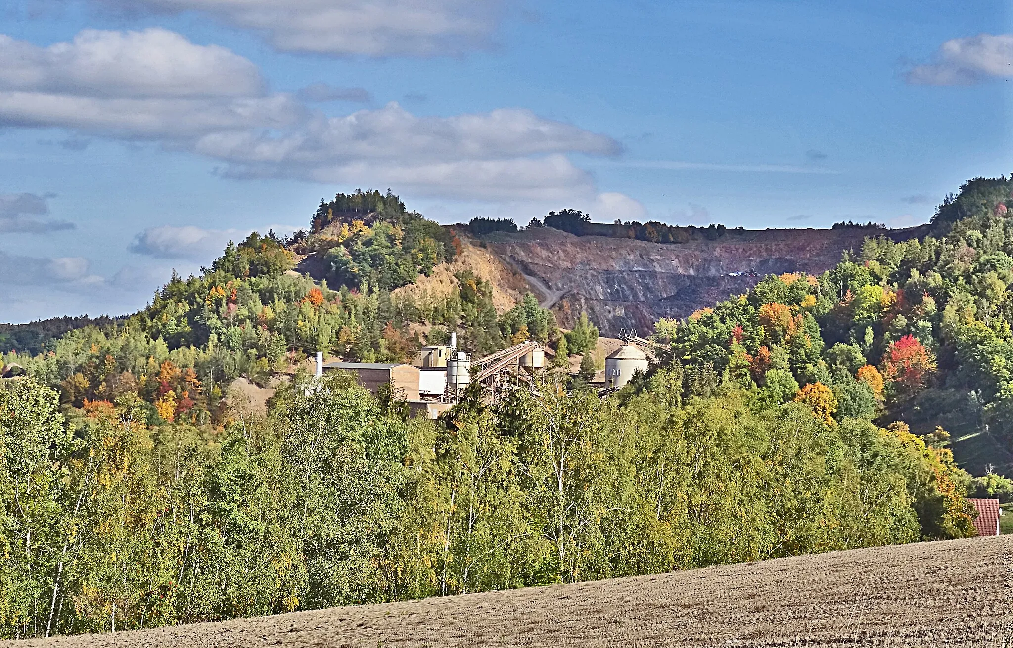 Photo showing: Diabassteinbruch Loitsch-Hohenleuben