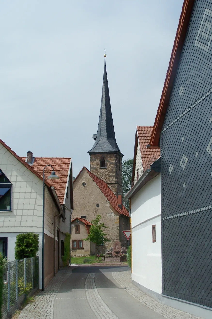 Photo showing: The church in Ernstroda village in Thuringia.