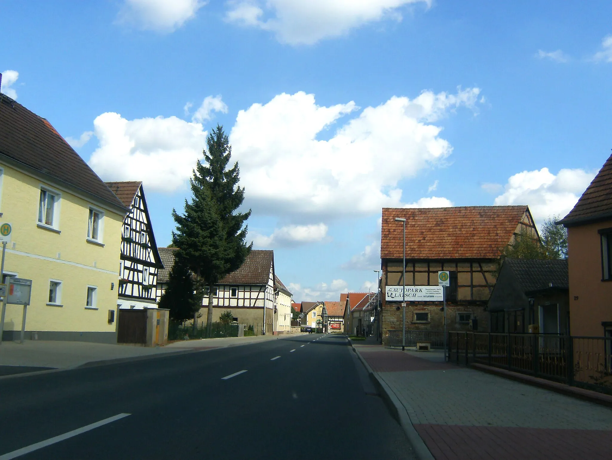 Photo showing: Kleinsaara, Landkreis Greiz (Thuringia)- in the village.