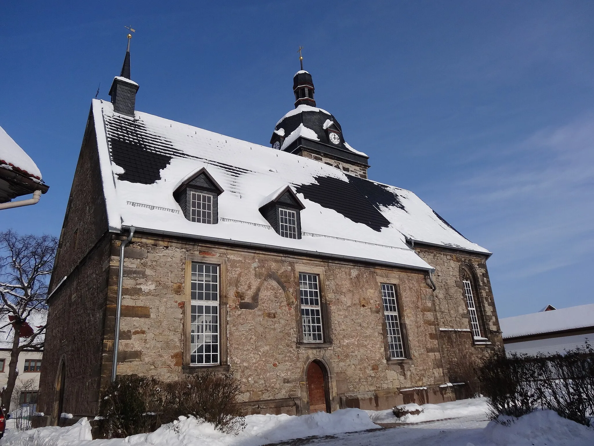 Photo showing: Church in Hohenkirchen, Thuringia, Germany