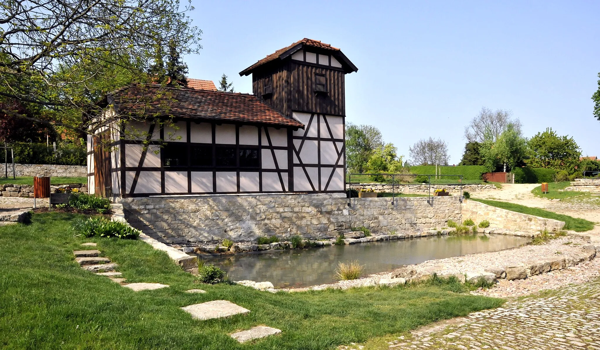 Photo showing: Ballstädt, Parkanlage am alten Rittergut