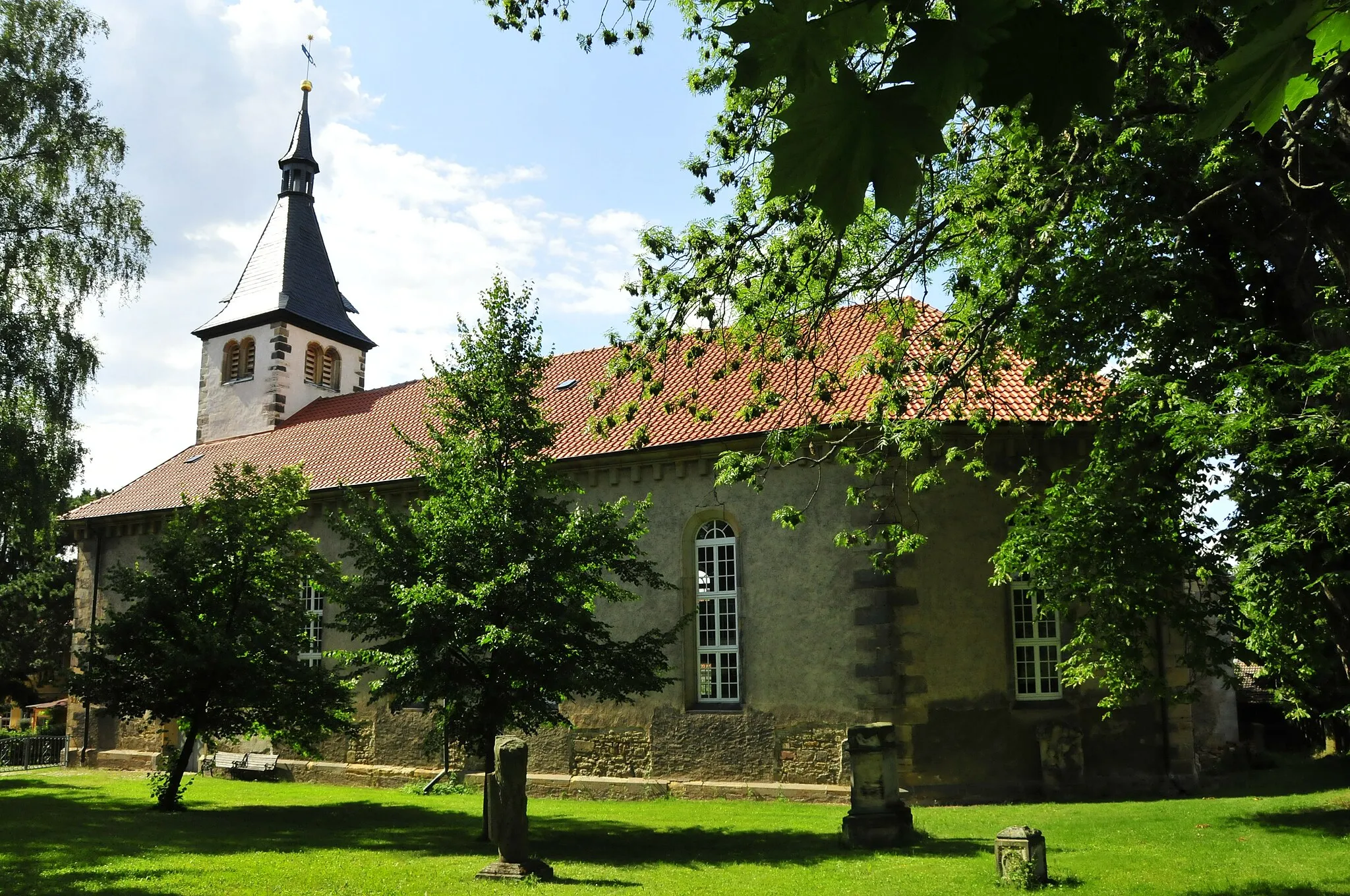 Photo showing: Eschenbergen, church
