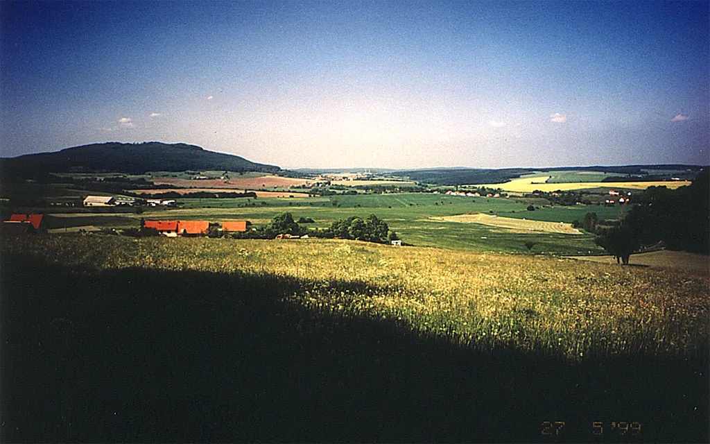 Photo showing: Rhönlandschaft in Thüringen