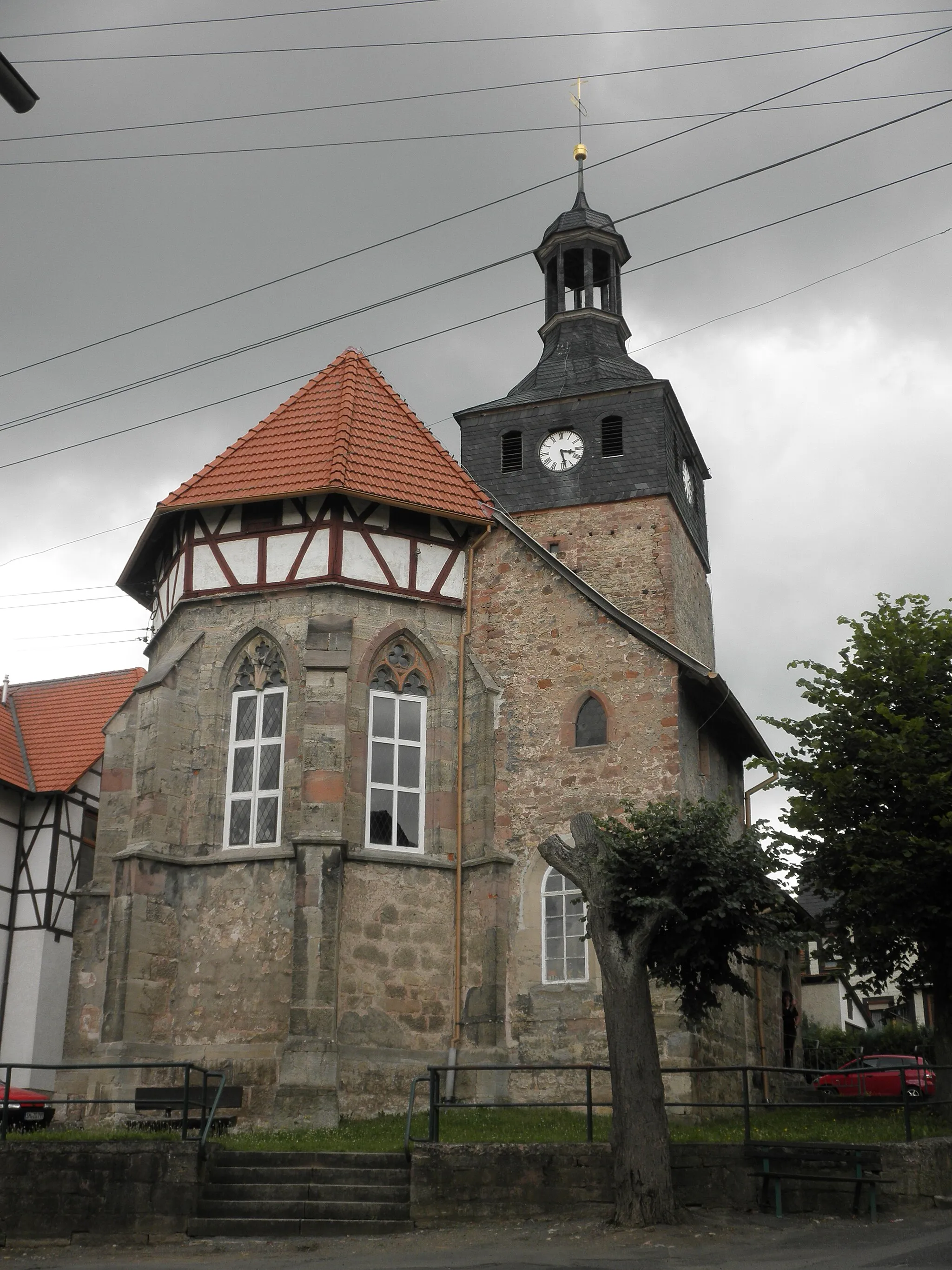 Photo showing: Church in Kühndorf in Thuringia