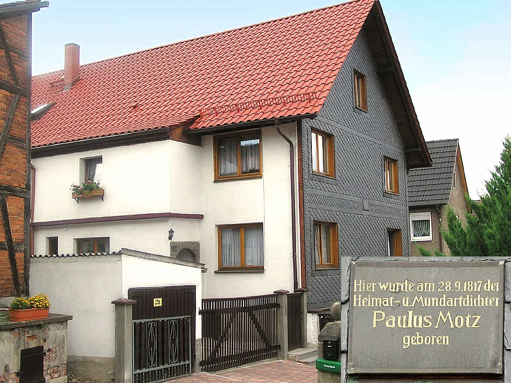 Photo showing: Geburtshaus Paulus Motz, Ritschenhausen