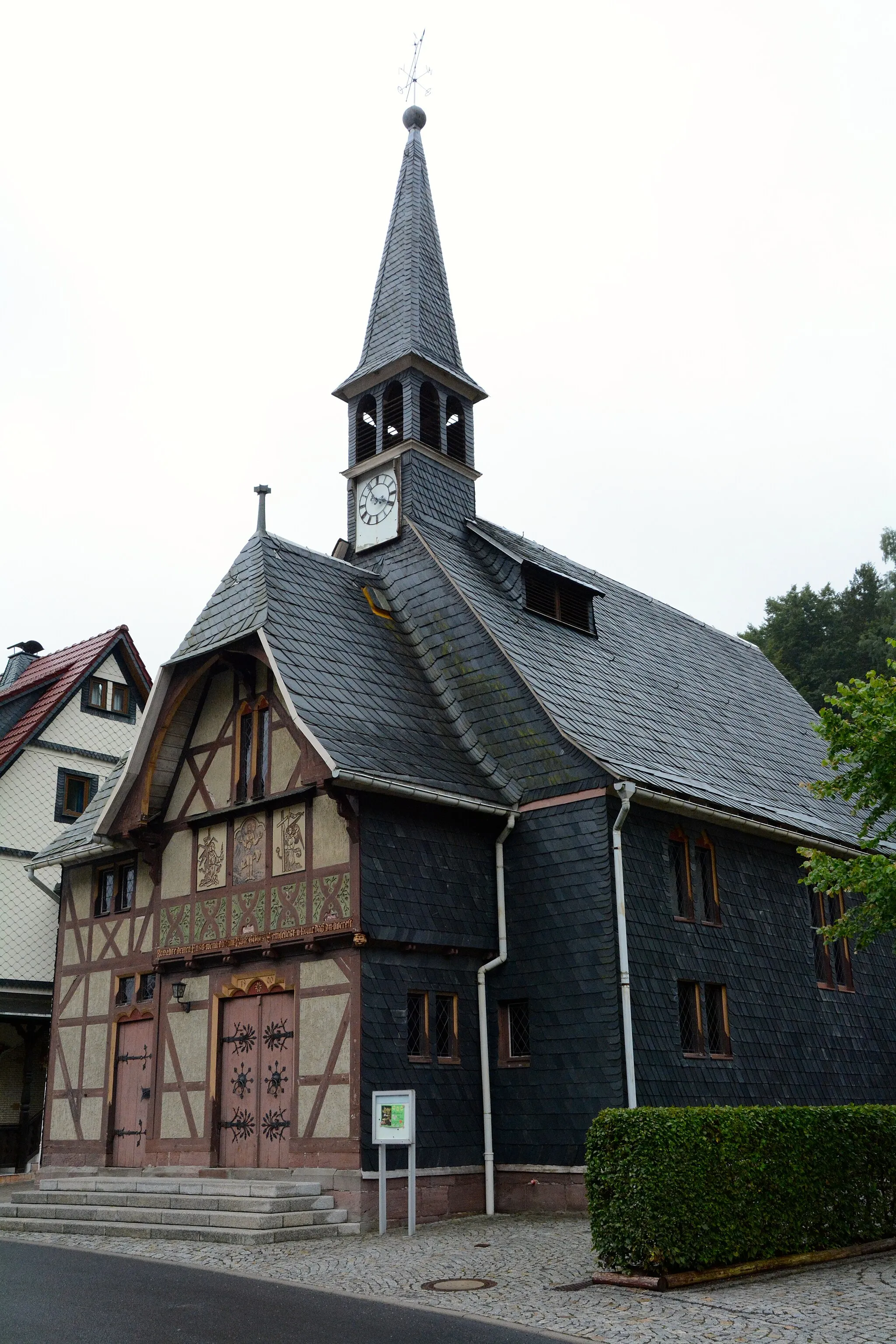 Photo showing: Ev. Kirche Unterschönau