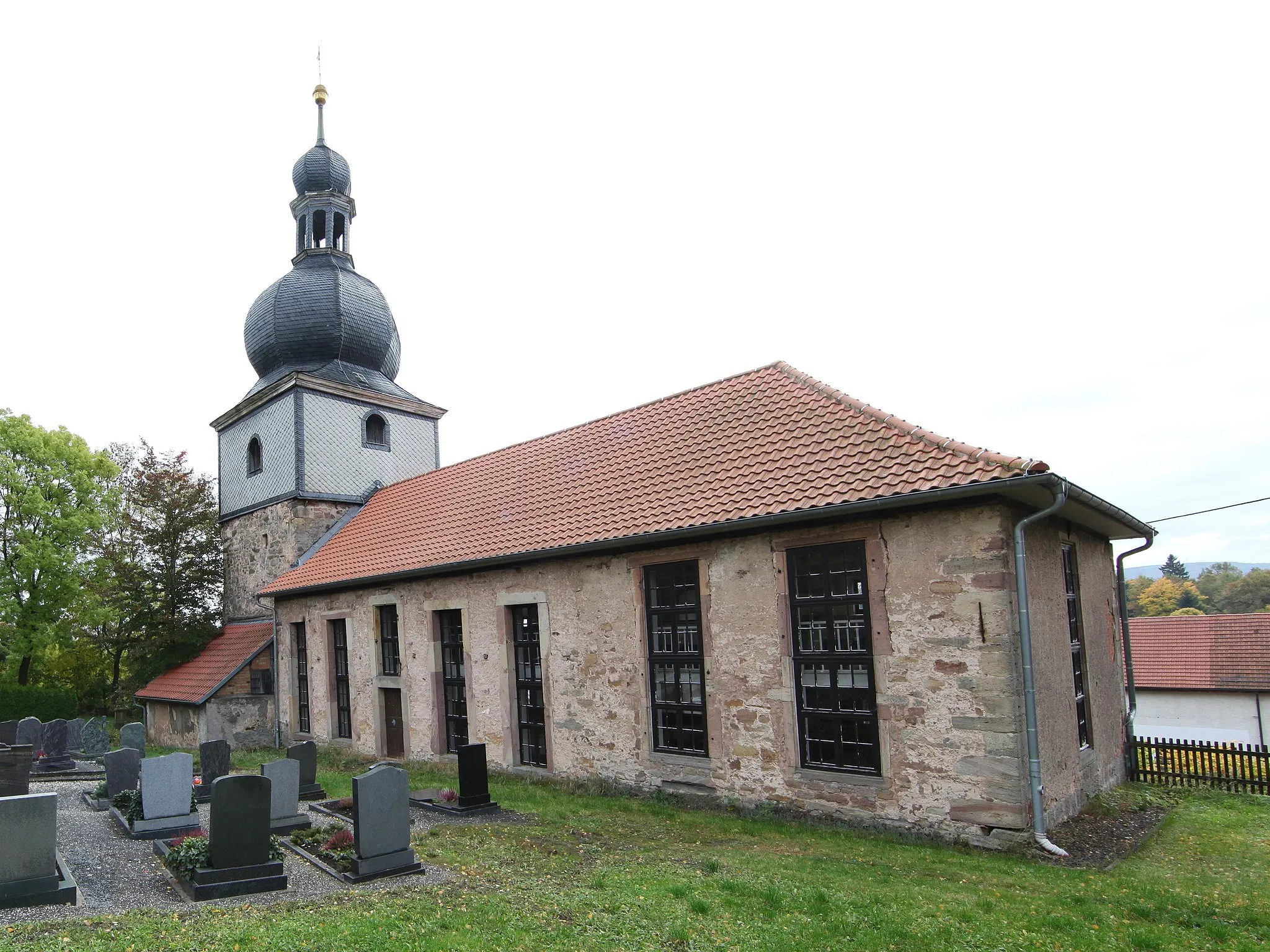 Photo showing: Oepfershausen-Ev-Kirche