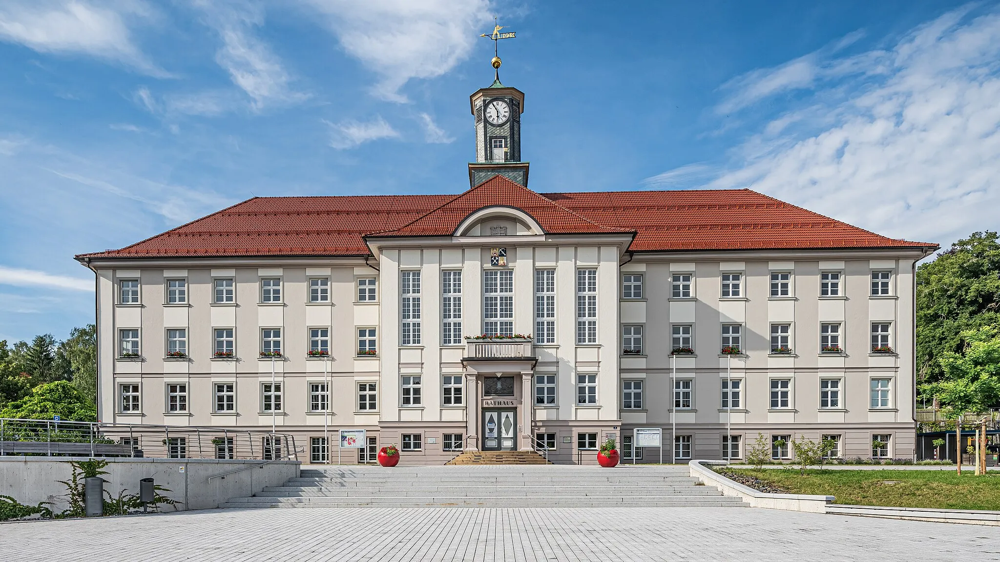 Photo showing: Town hall in Zella-Mehlis, Thuringia, Germany